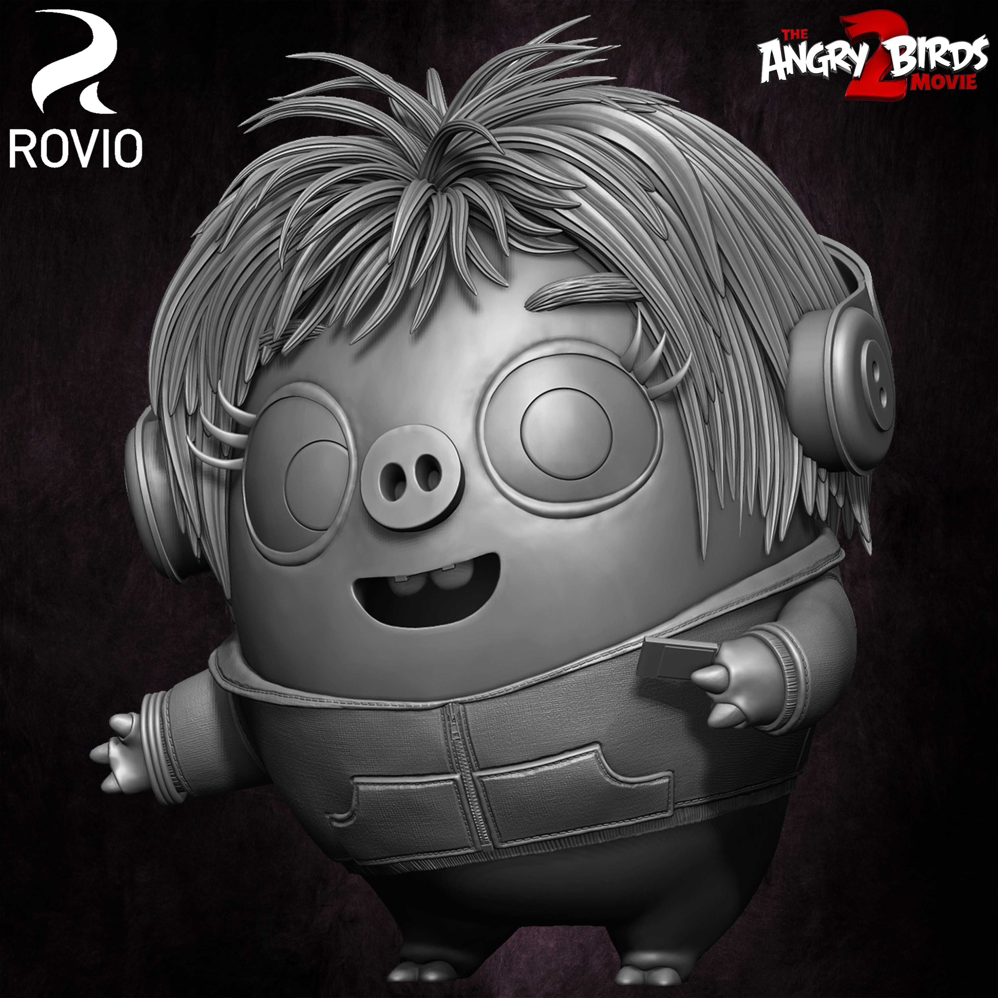 Courtney Angry Birds Mouvie 2 Rovio Entertainment 3D Model sculpted By Yacine BRINIS 001