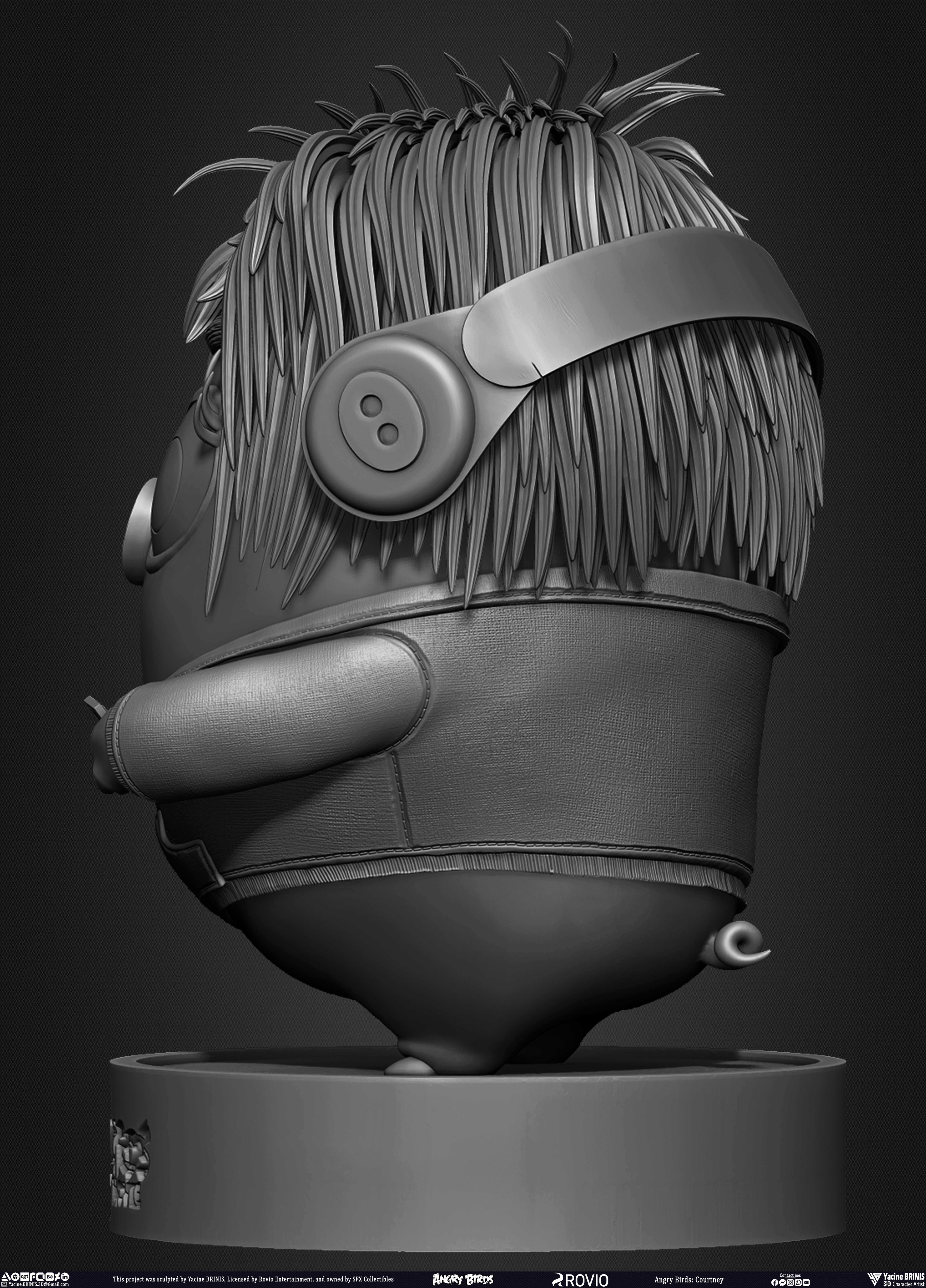 Courtney Angry Birds Mouvie 2 Rovio Entertainment 3D Model sculpted By Yacine BRINIS 011