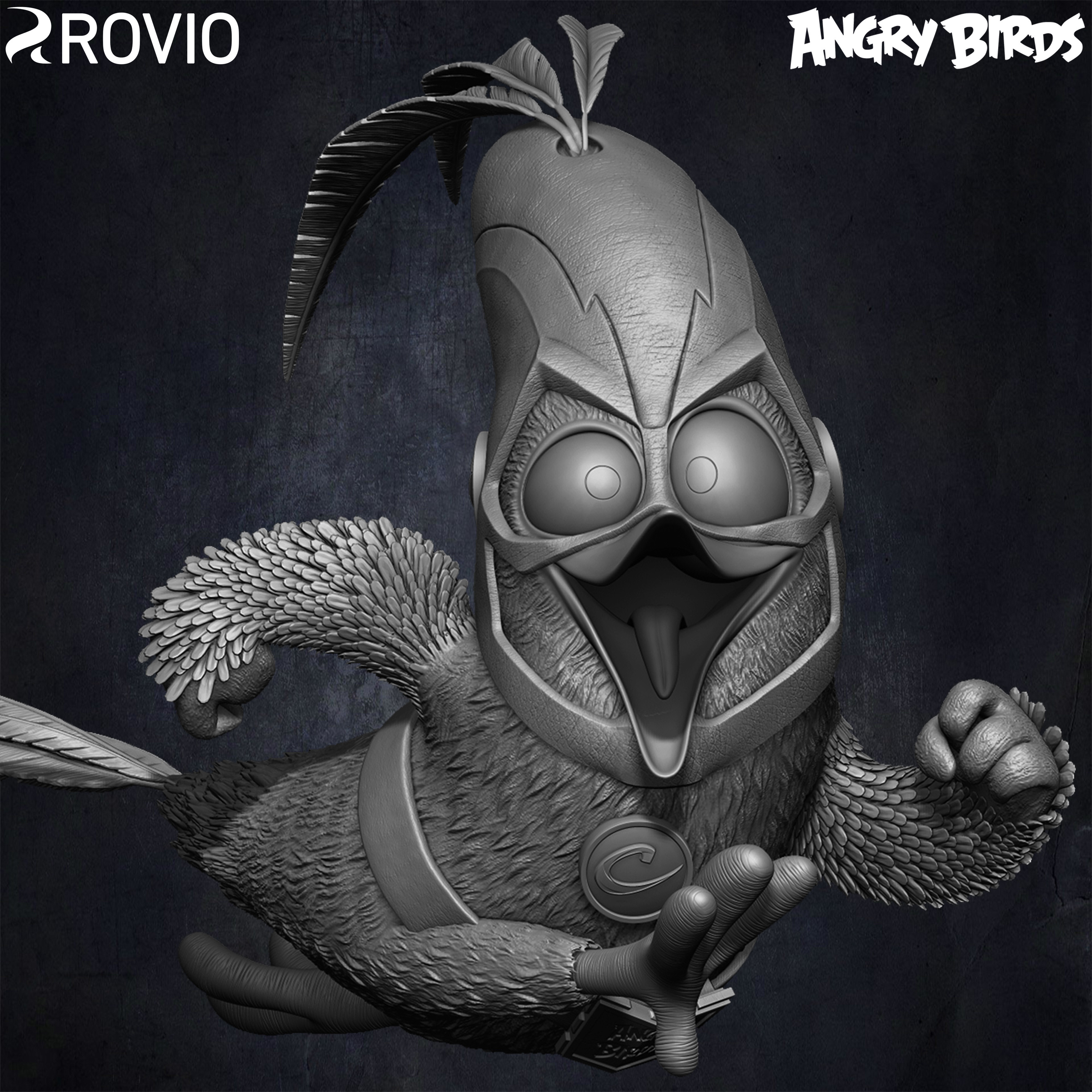 Chuck Running The Flash Angry Birds Movie 02 Rovio sculpted by Yacine BRINIS 001