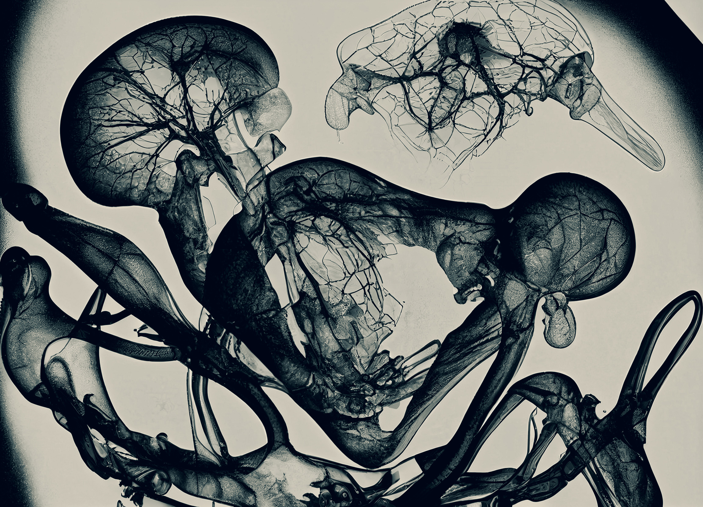 A X-ray photo from declassified initial document. 