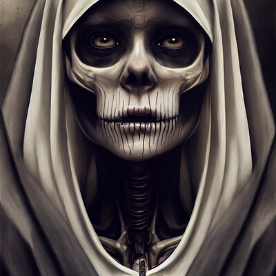 Dark philosophy darkphilosophy a portrait of a skeleton nun hyper realistic fac 95ef20dd 138f 4841 bf2e 0e8cb09e4ff9 1