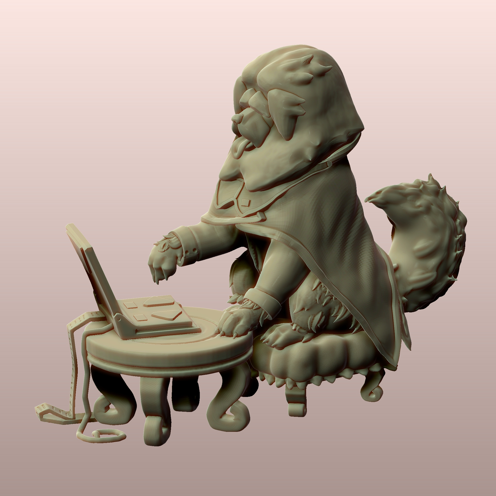 Show clay Render
