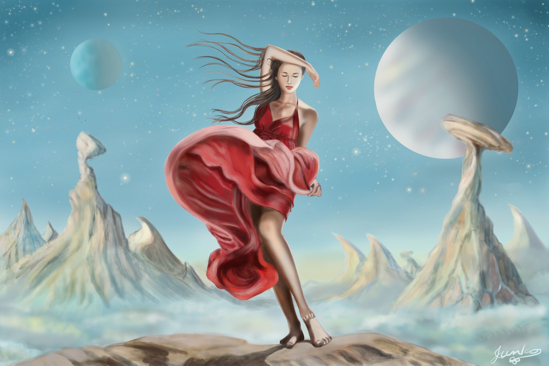 The Girl On The Mountain Reviews www.artstation.com