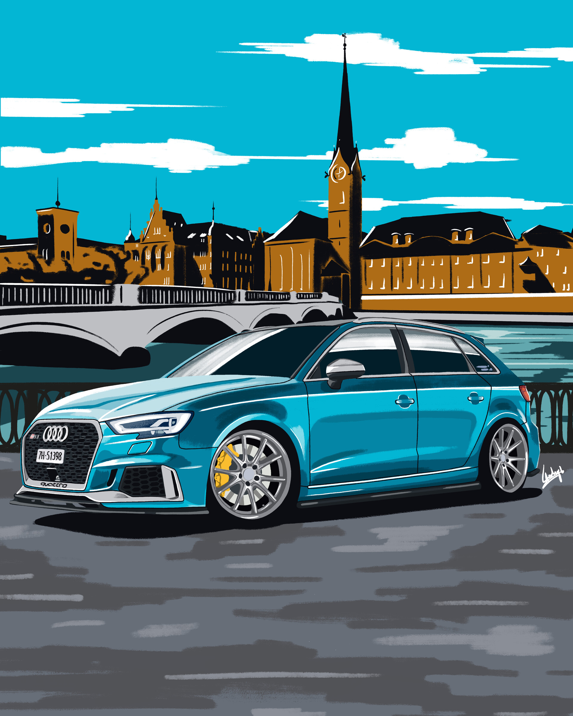 ArtStation - Audi RS3