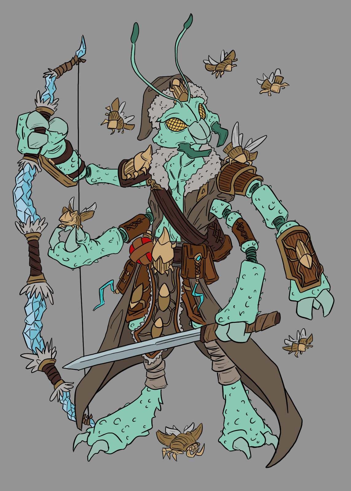 D&amp;D Thri-kreen Ranger