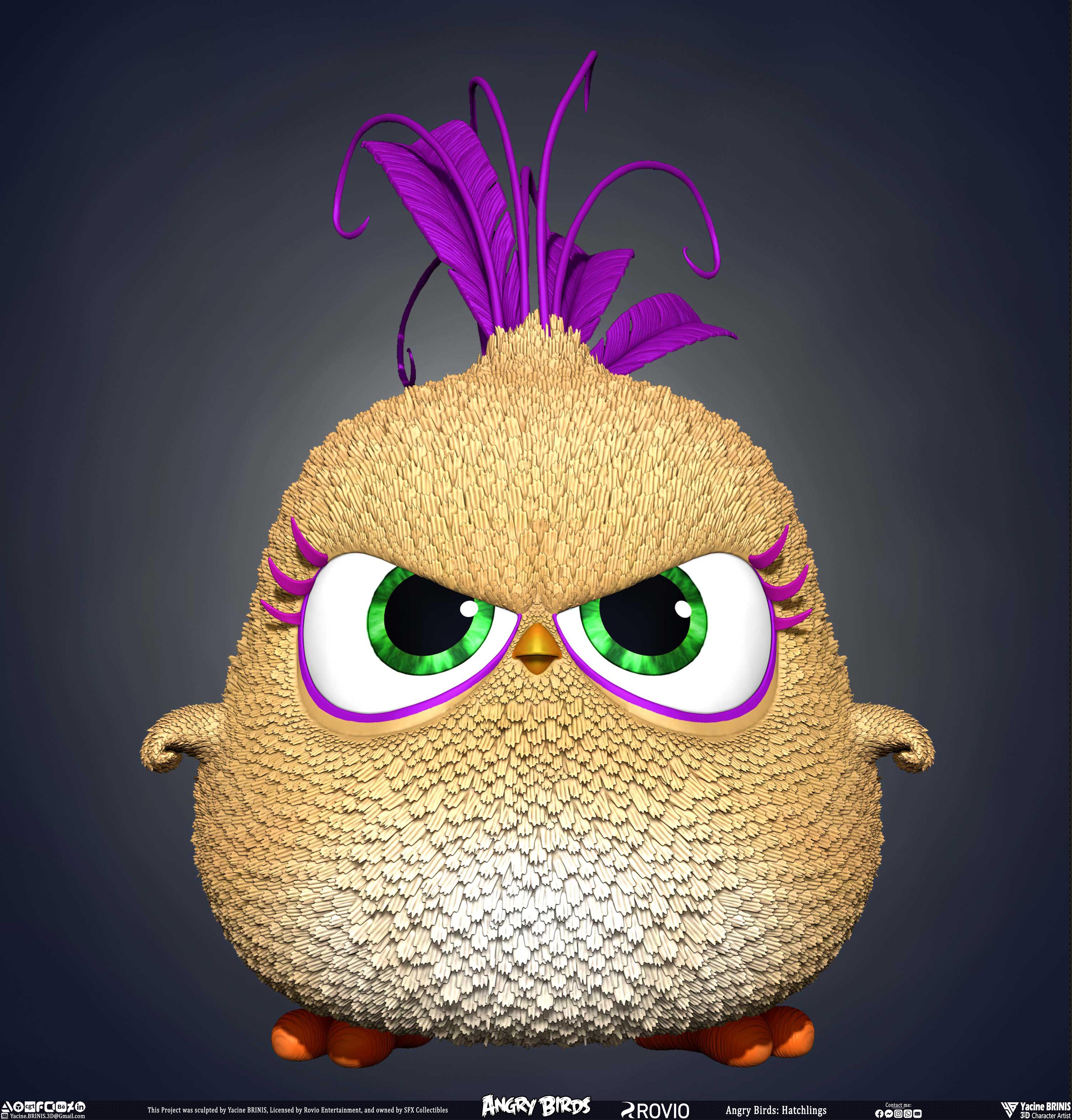 Hatchlings Angry Birds Rovio Entertainment sculpted By Yacine BRINIS 009