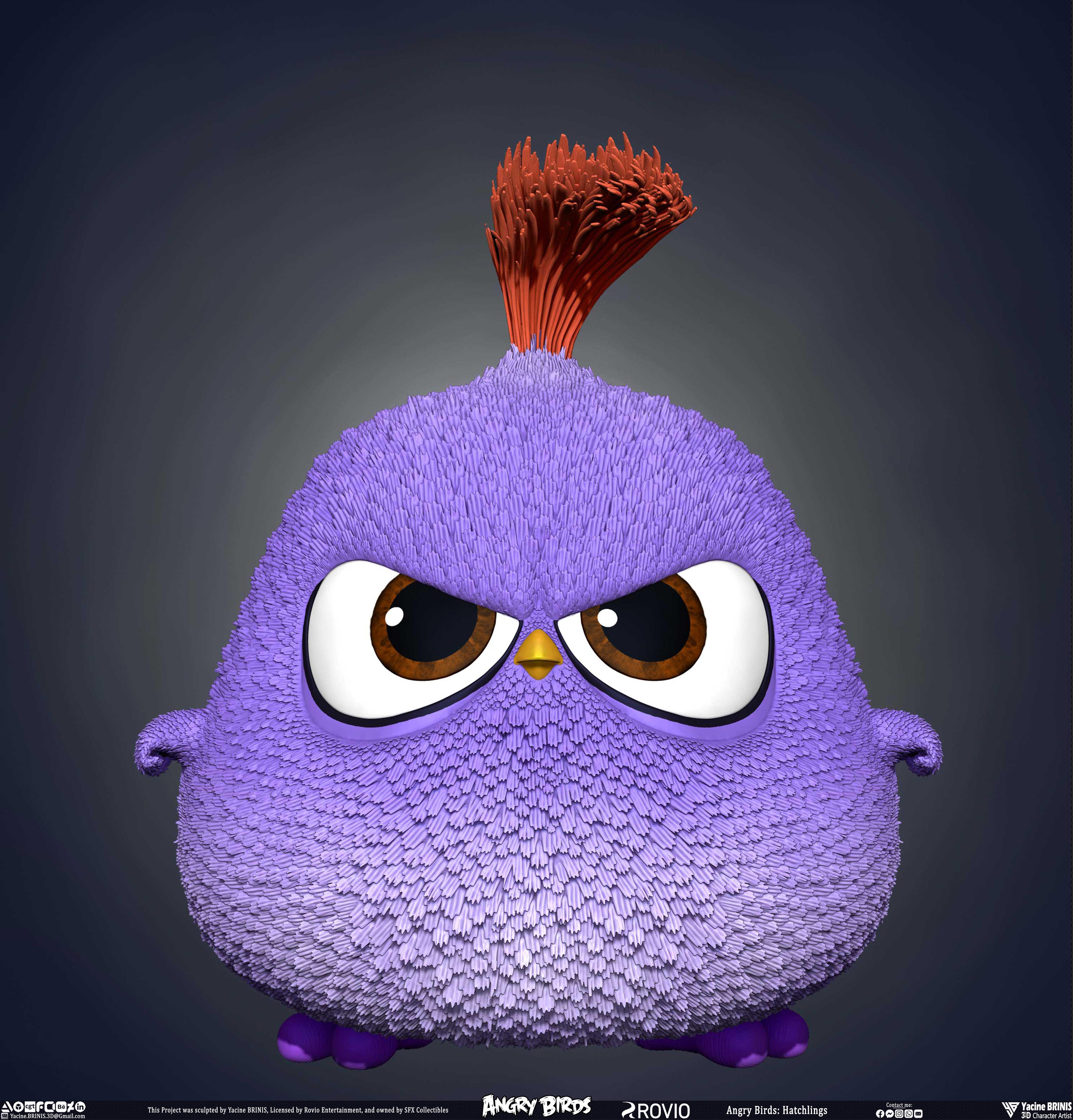 Hatchlings Angry Birds Rovio Entertainment sculpted By Yacine BRINIS 020
