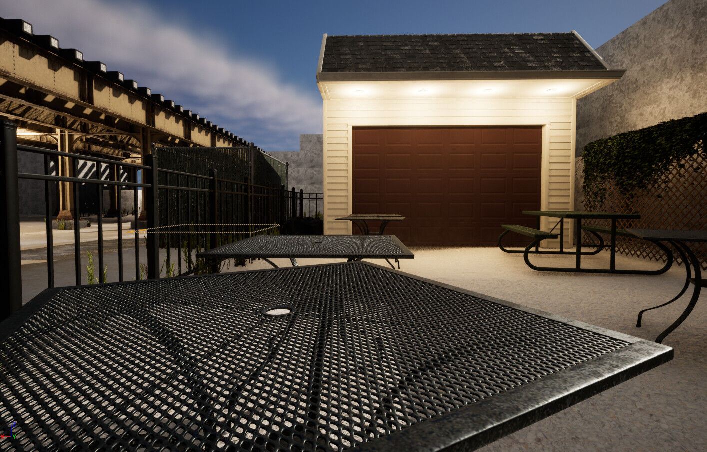 ArtStation Bar Patio Game Environment WIP