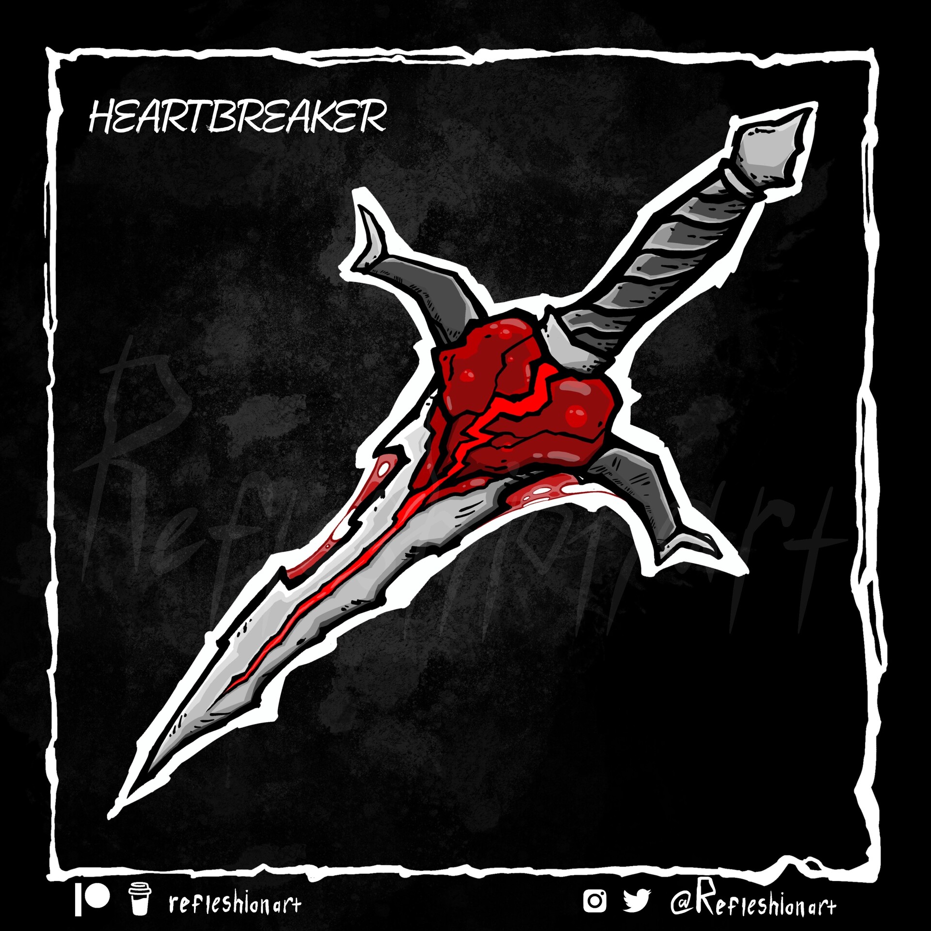 ArtStation DnD Dagger “The Hertbreaker”