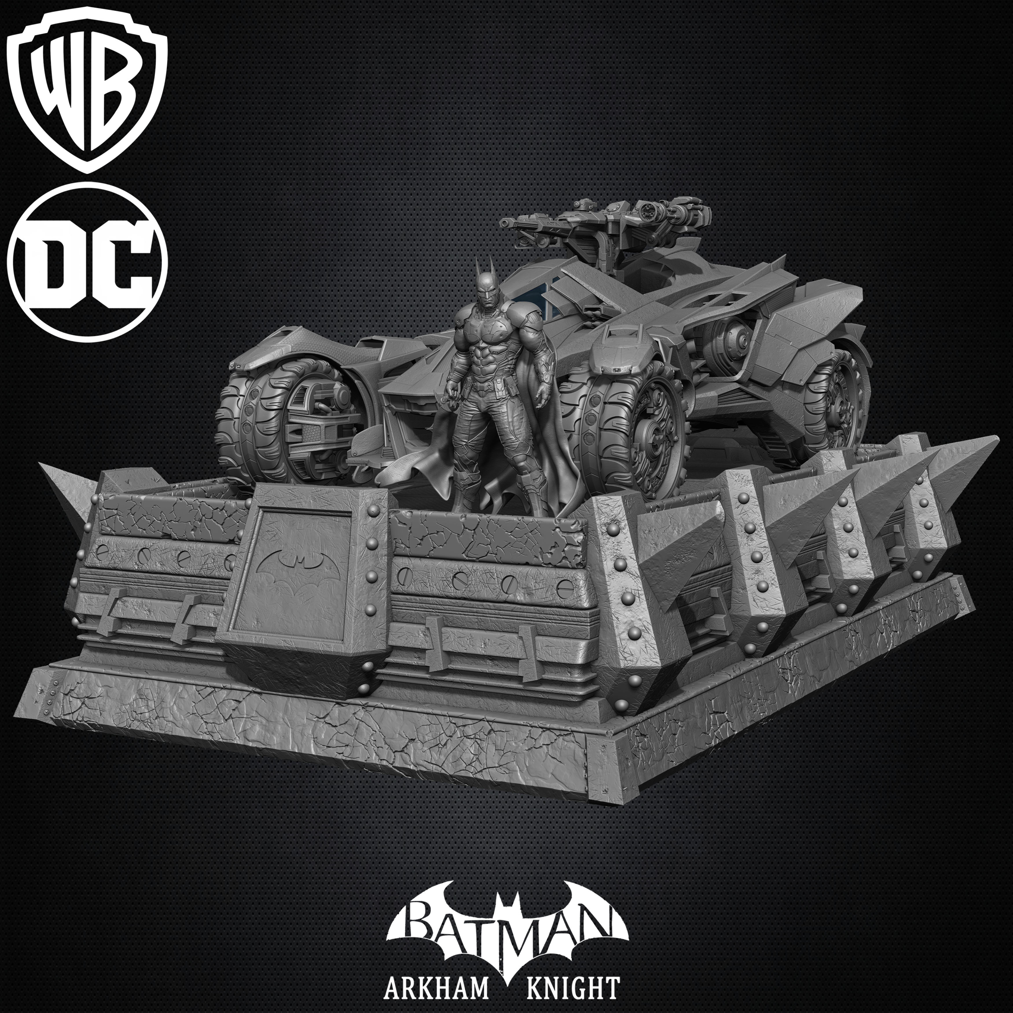 Batman Arkham Knight Batmobile  Sculpted by Yacine BRINIS 001