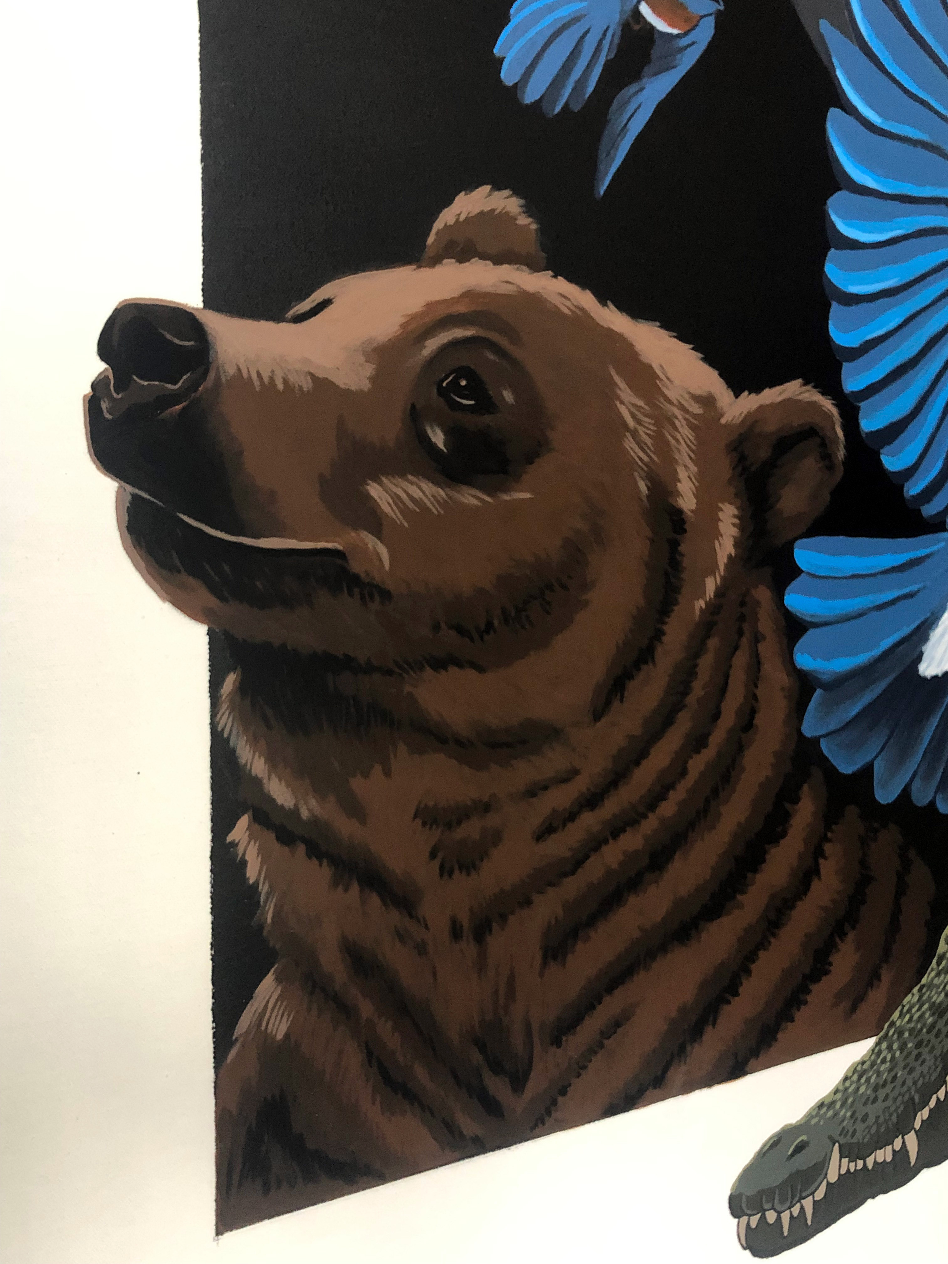 Close up of the bear
