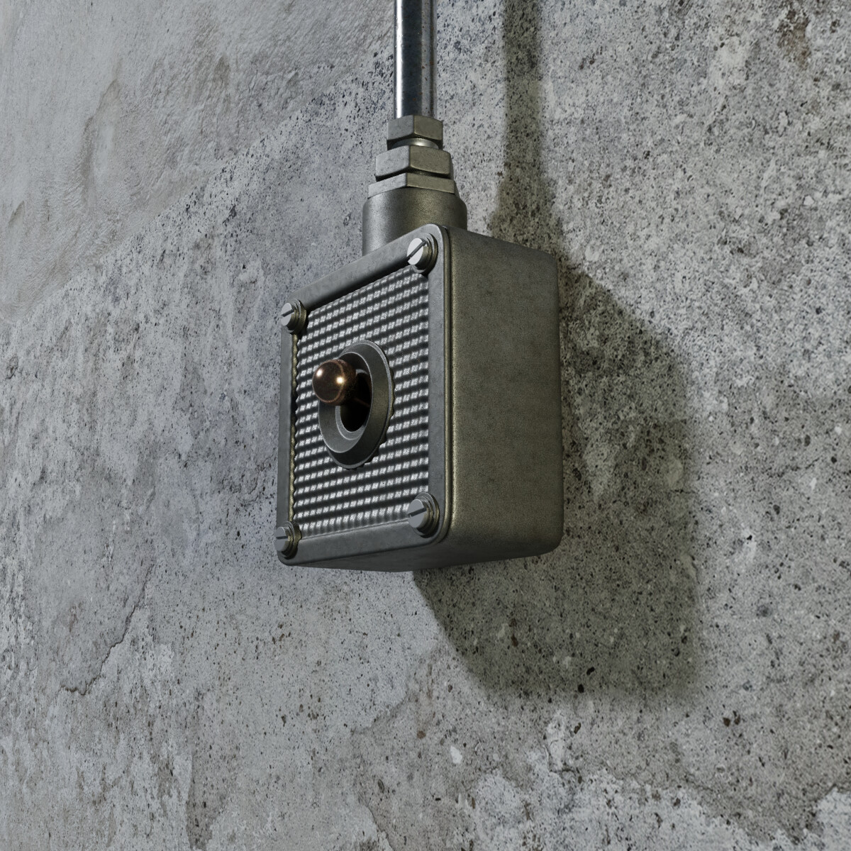 ArtStation - Vintage Industrial Light Switch