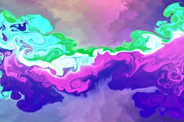 purchase version 3 prints here:  https://donlawrenceart.artstation.com/store/prints/QD42A/purple-blue-and-green-fluid-pour-abstract-art-3
