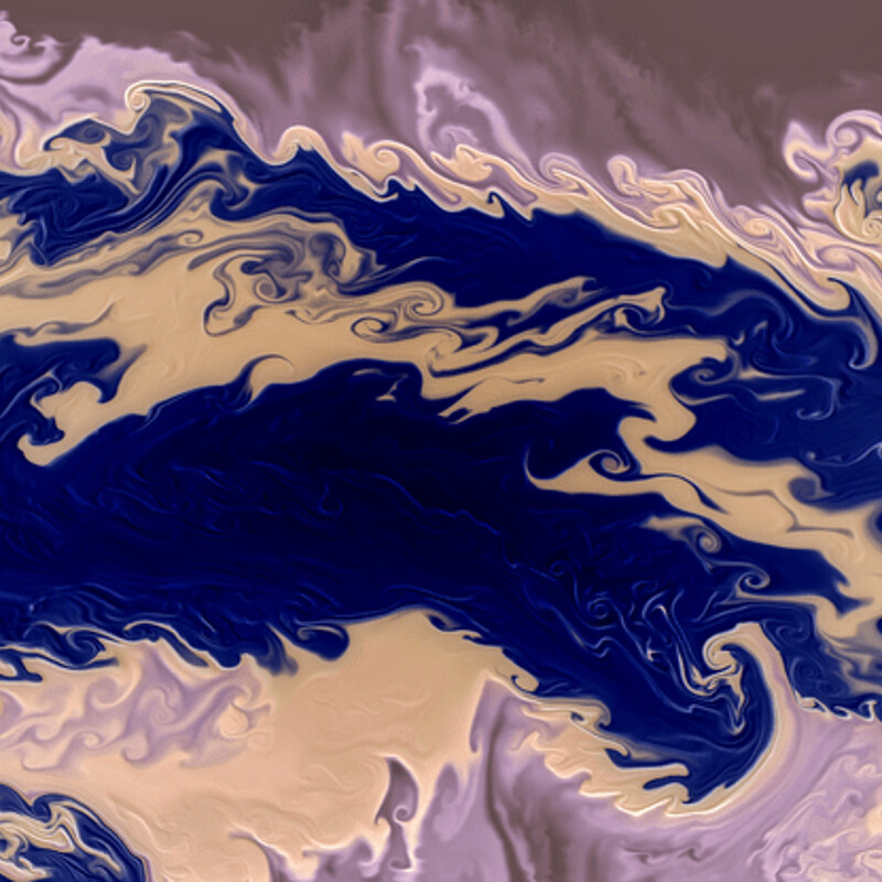 Purple Blue and Tan fluid abstract collection