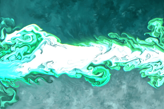 purchase version 1 prints here:  https://donlawrenceart.artstation.com/store/prints/nkd4E/green-and-blue-fluid-pour-abstract-1
