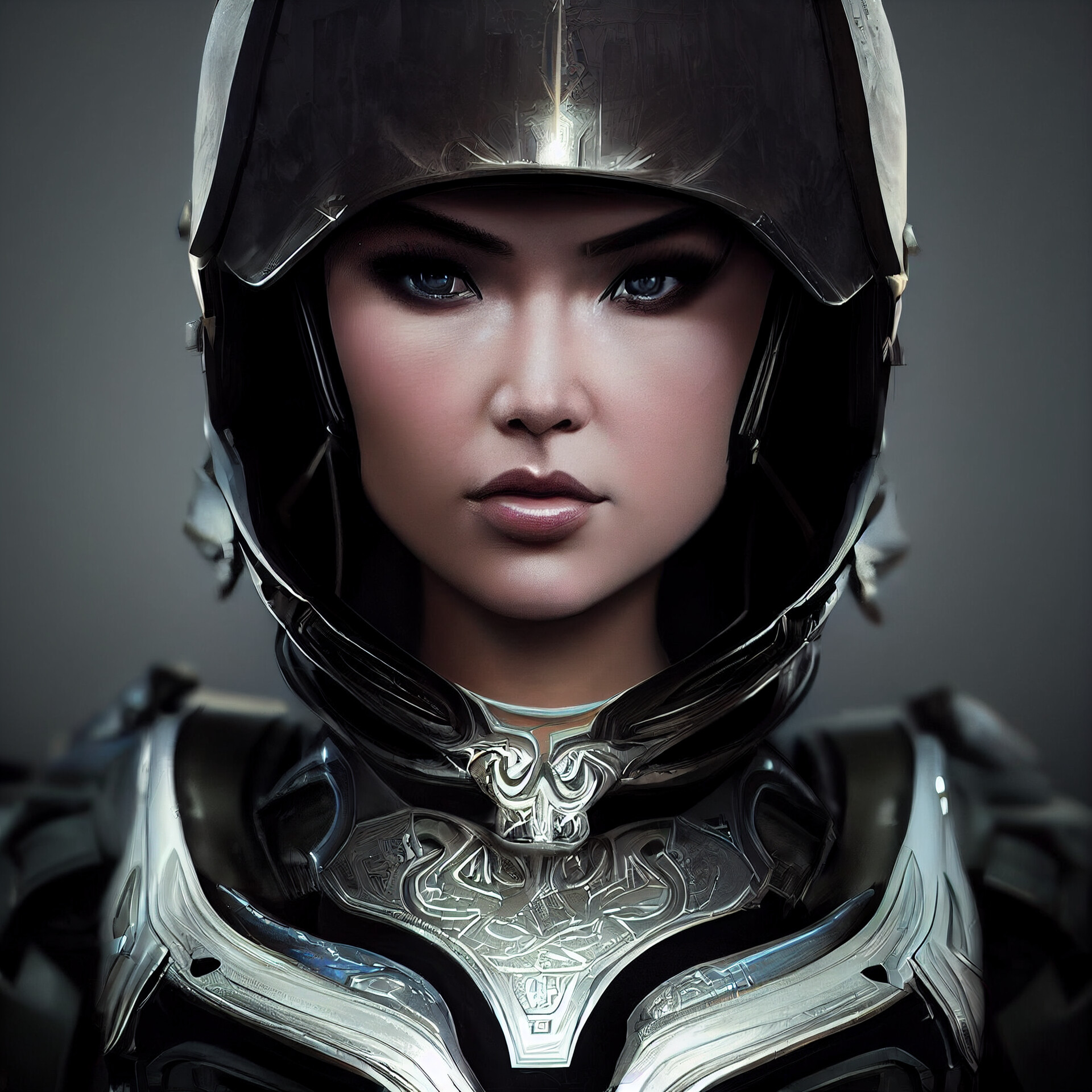ArtStation - Ai Generated female character wearing detailed futuristic armor  from Destiny and Mass Effect