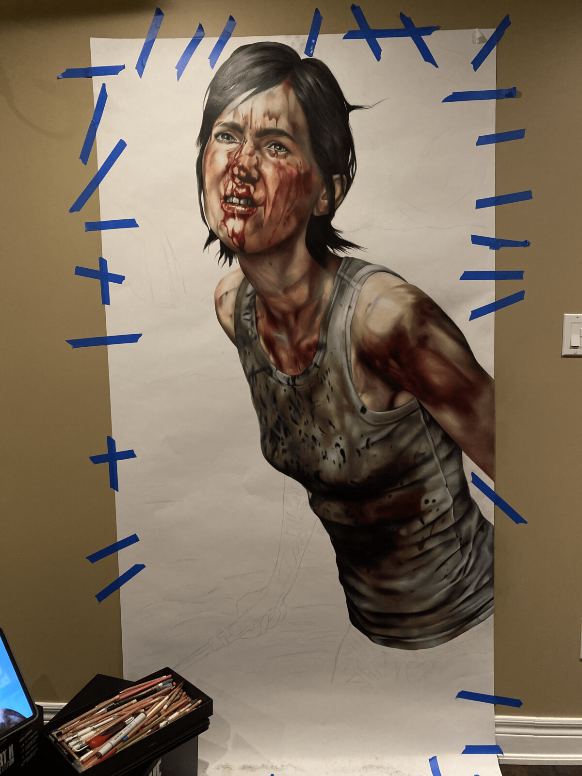 Work in progress of "You asked for this" / Big Ellie, February 2022