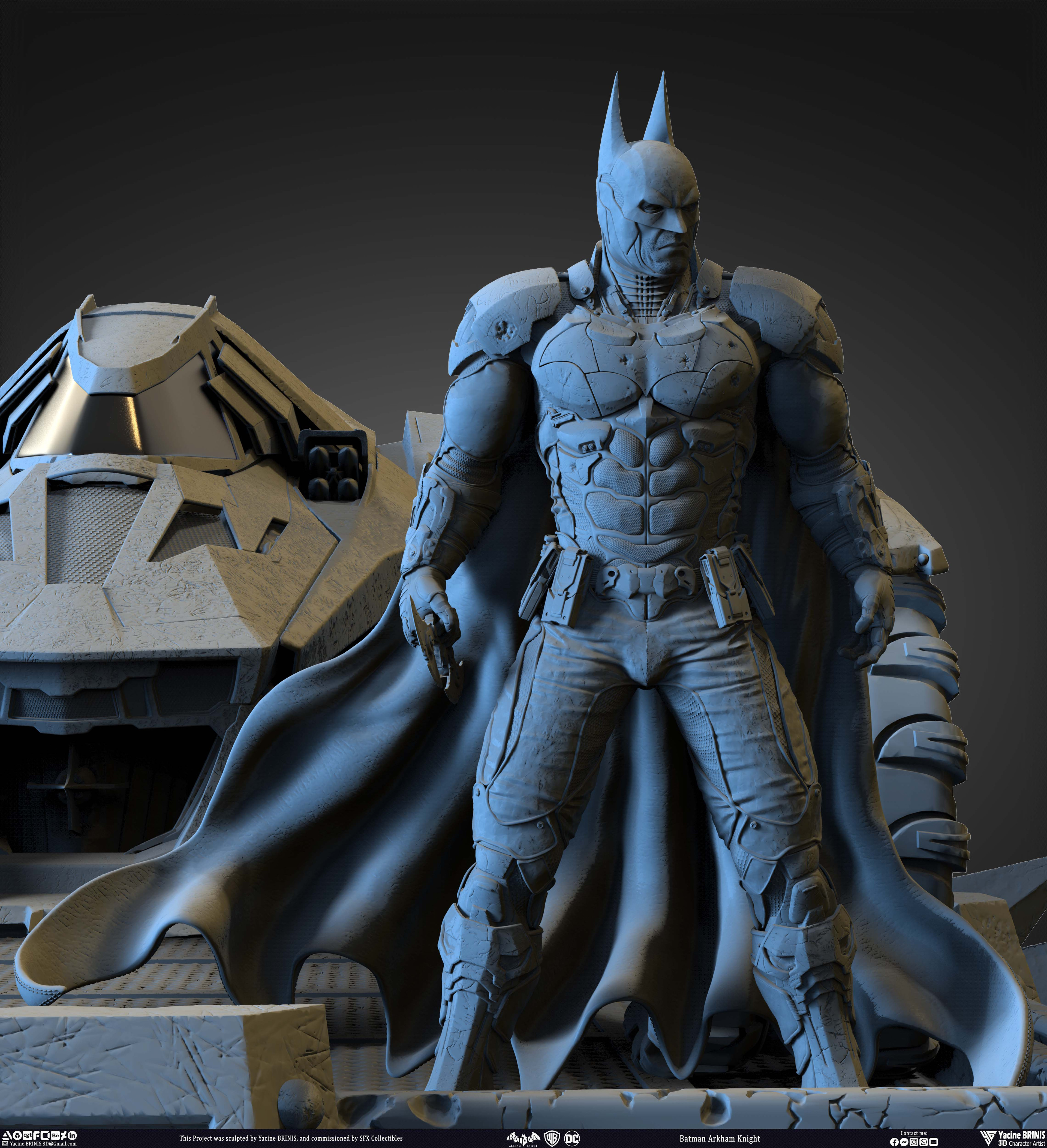 Batman Arkham Knight Warner Bros Vol 02 Sculpted by Yacine BRINIS 015