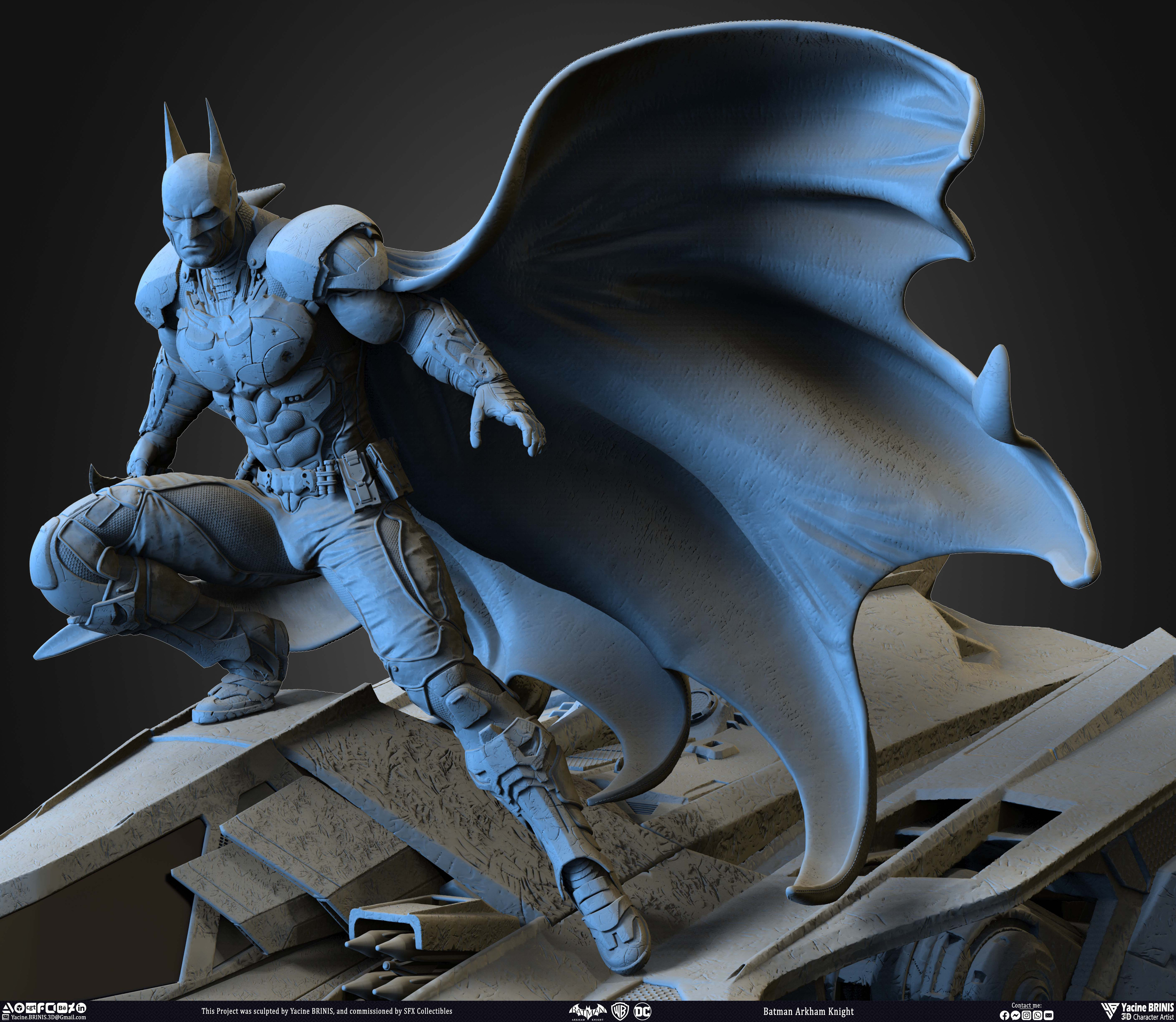 Batman Arkham Knight Vol 03 Sculpted by Yacine BRINIS 016