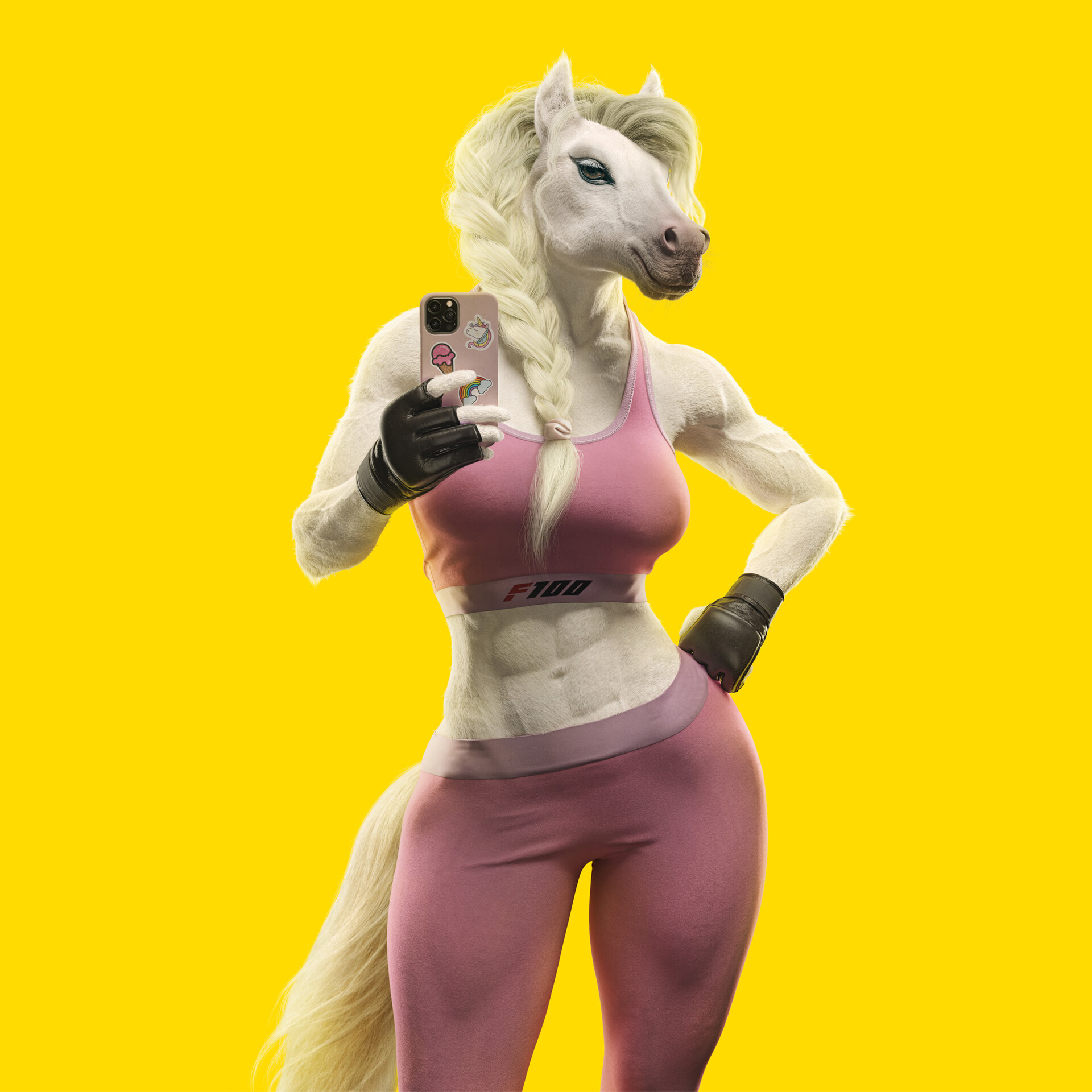 looma-creative-3d-characters-furry-horses