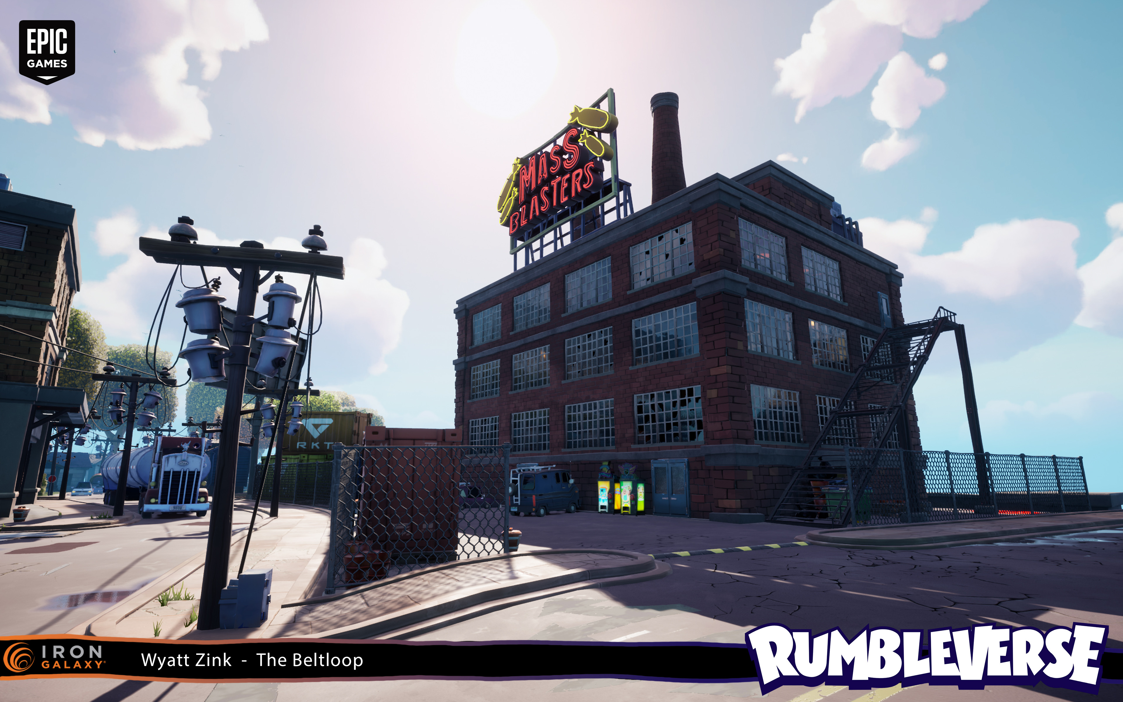 Using modular sets I created the layout and blueprint for this building and helped set dress the area around it. 