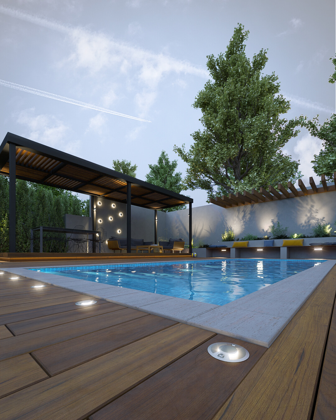 ArtStation Landscape Pool Lighting Design artstation-landscape-pool-lighting-design