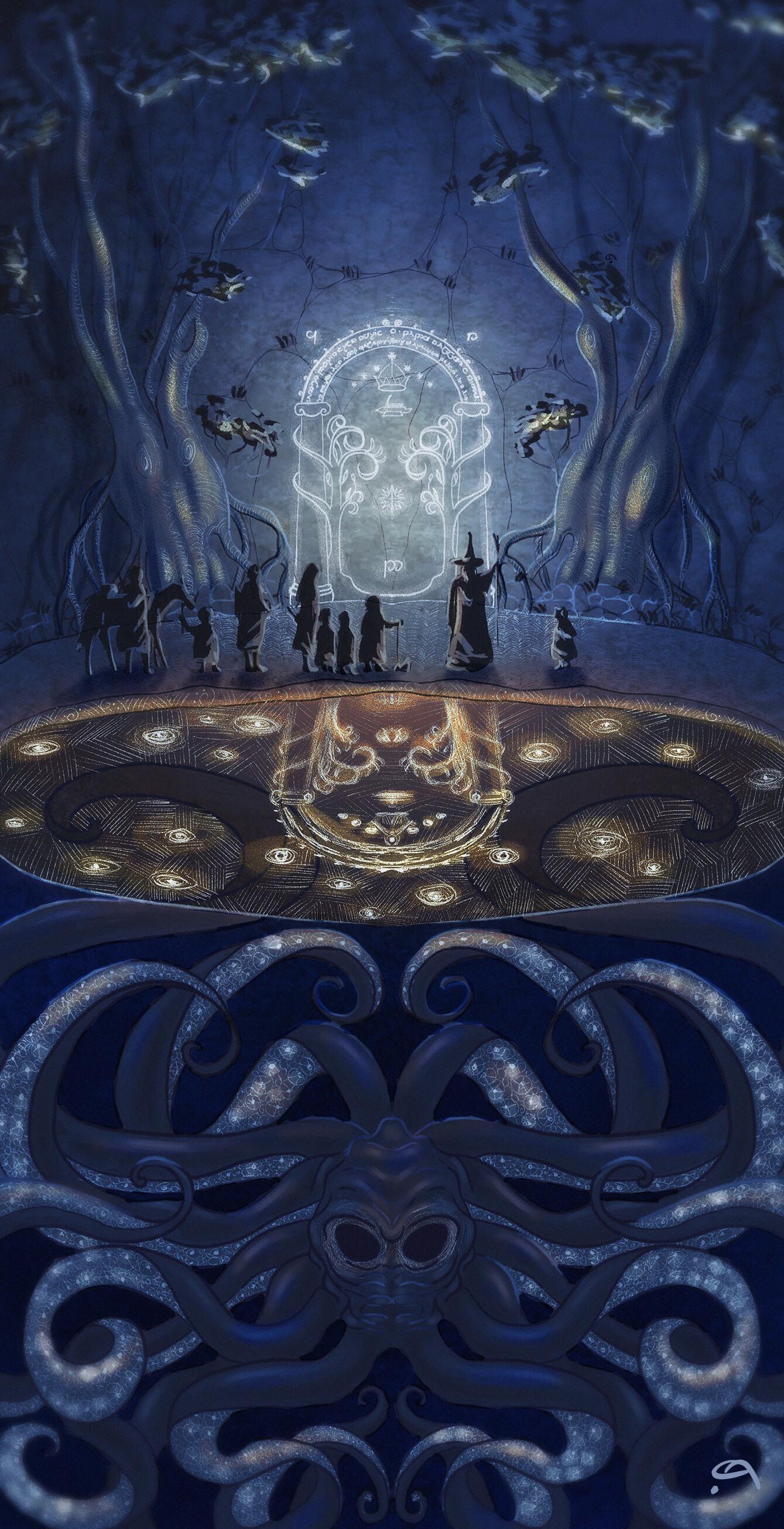 ArtStation The watcher in the water