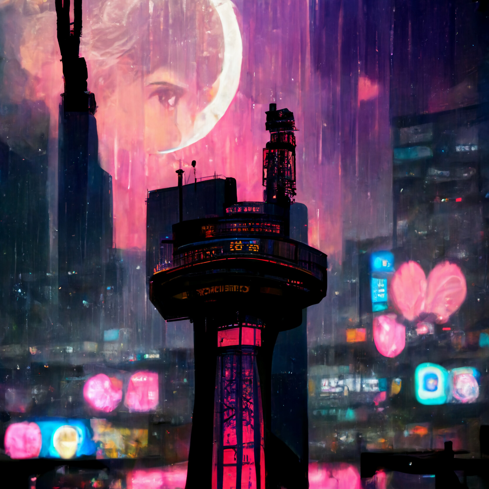 ArtStation - Cyber Punk Tokyo Tower Series