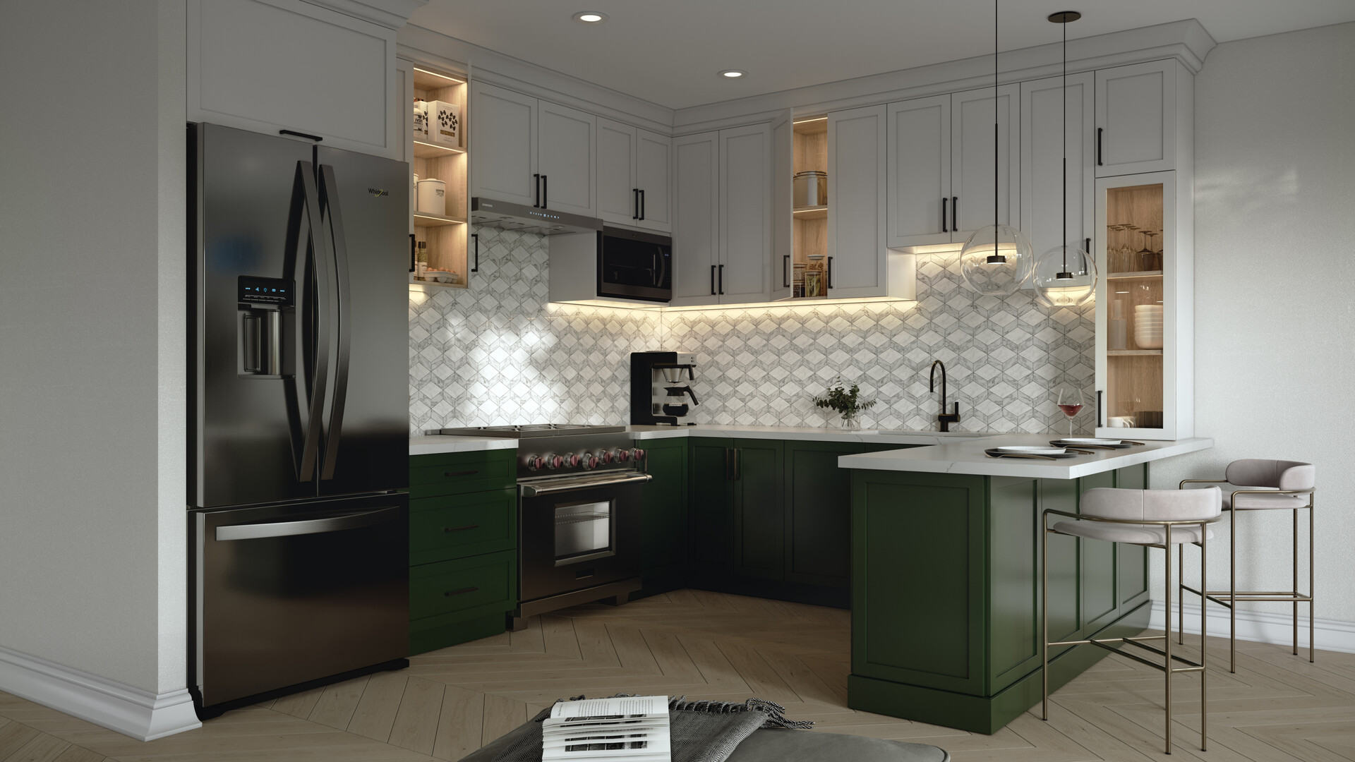 ArtStation - Photoreal 3D Renders of Modern Kitchen Furniture