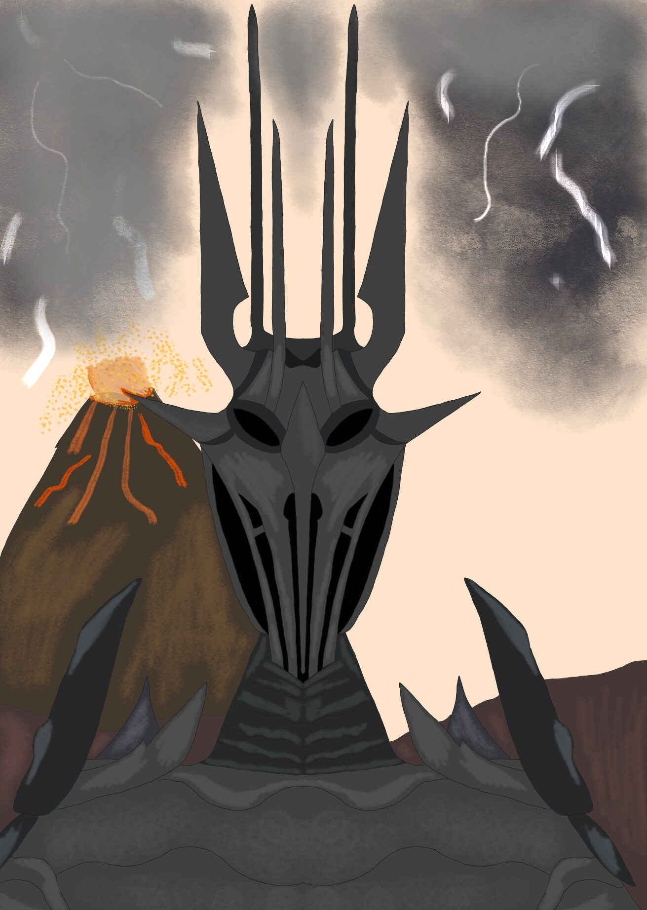 The most likely appearance of Sauron in armor? : r/LOTR_on_Prime