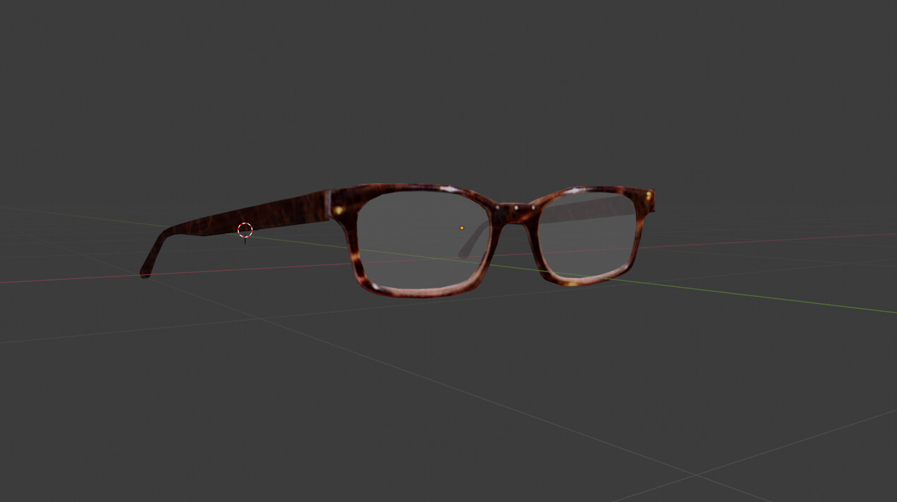 Modeled &amp; textured glasses