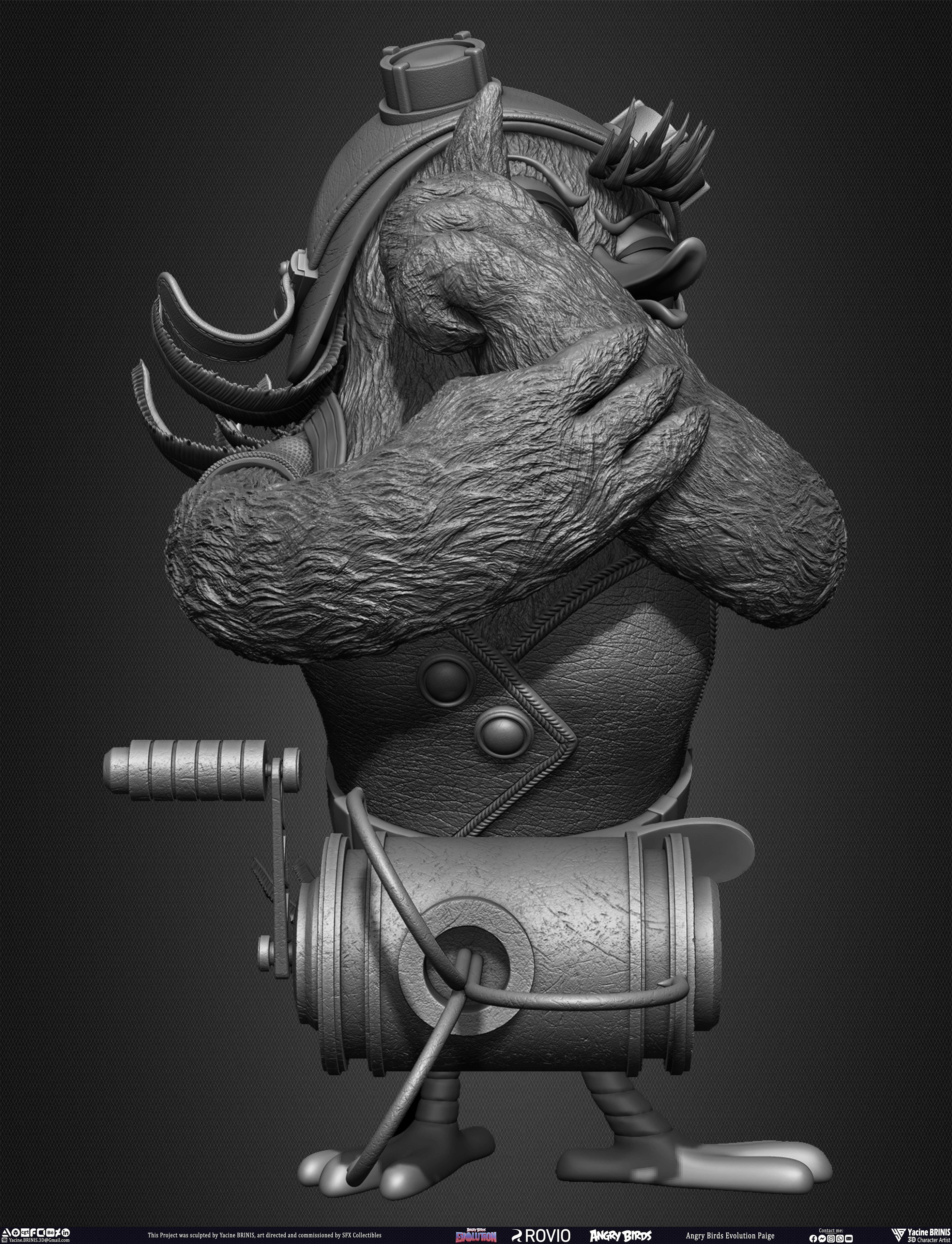 Paige Angry Birds Evolution Rovio sculpted by Yacine BRINIS 008