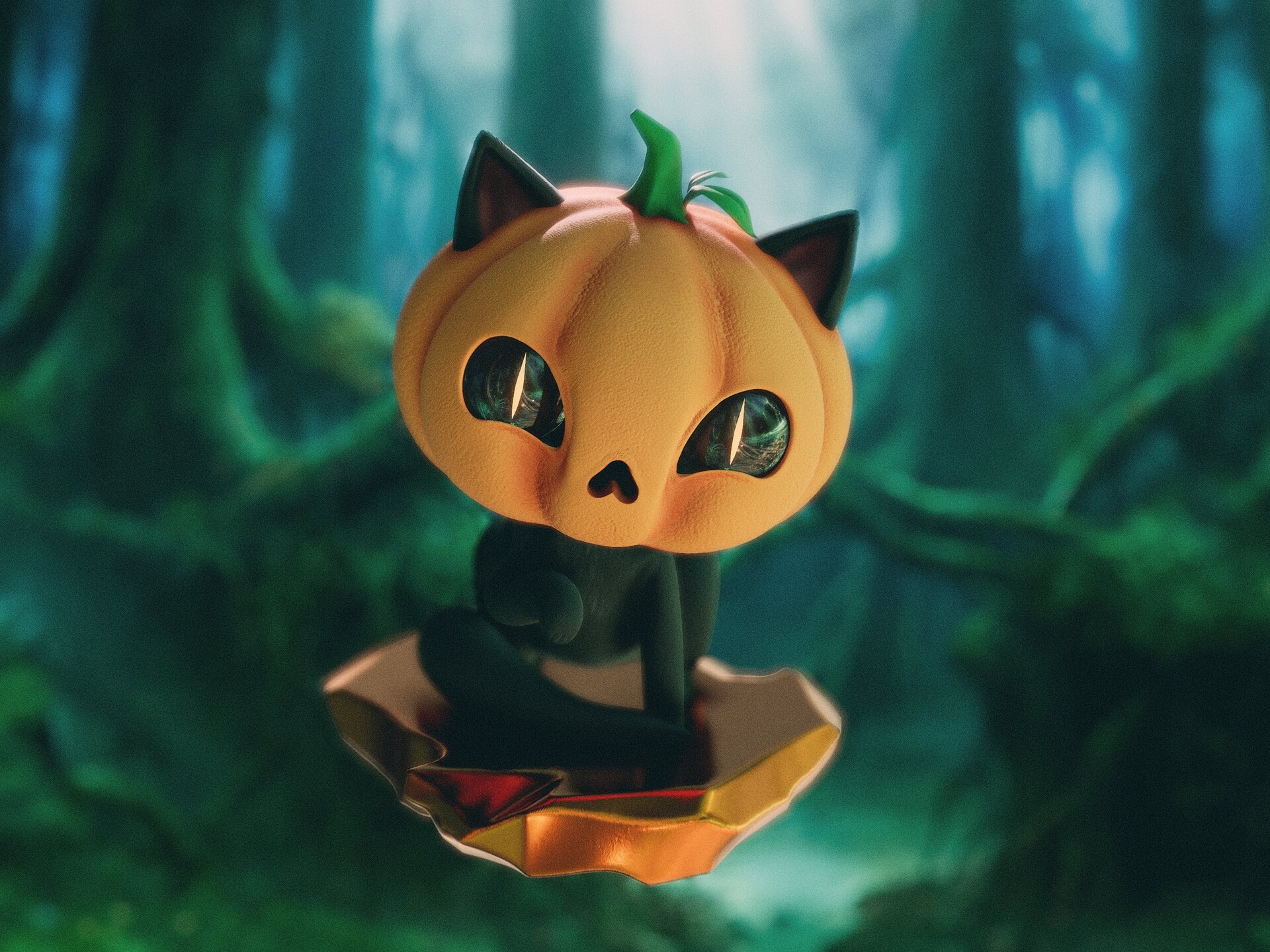 ArtStation - Pumkin cat