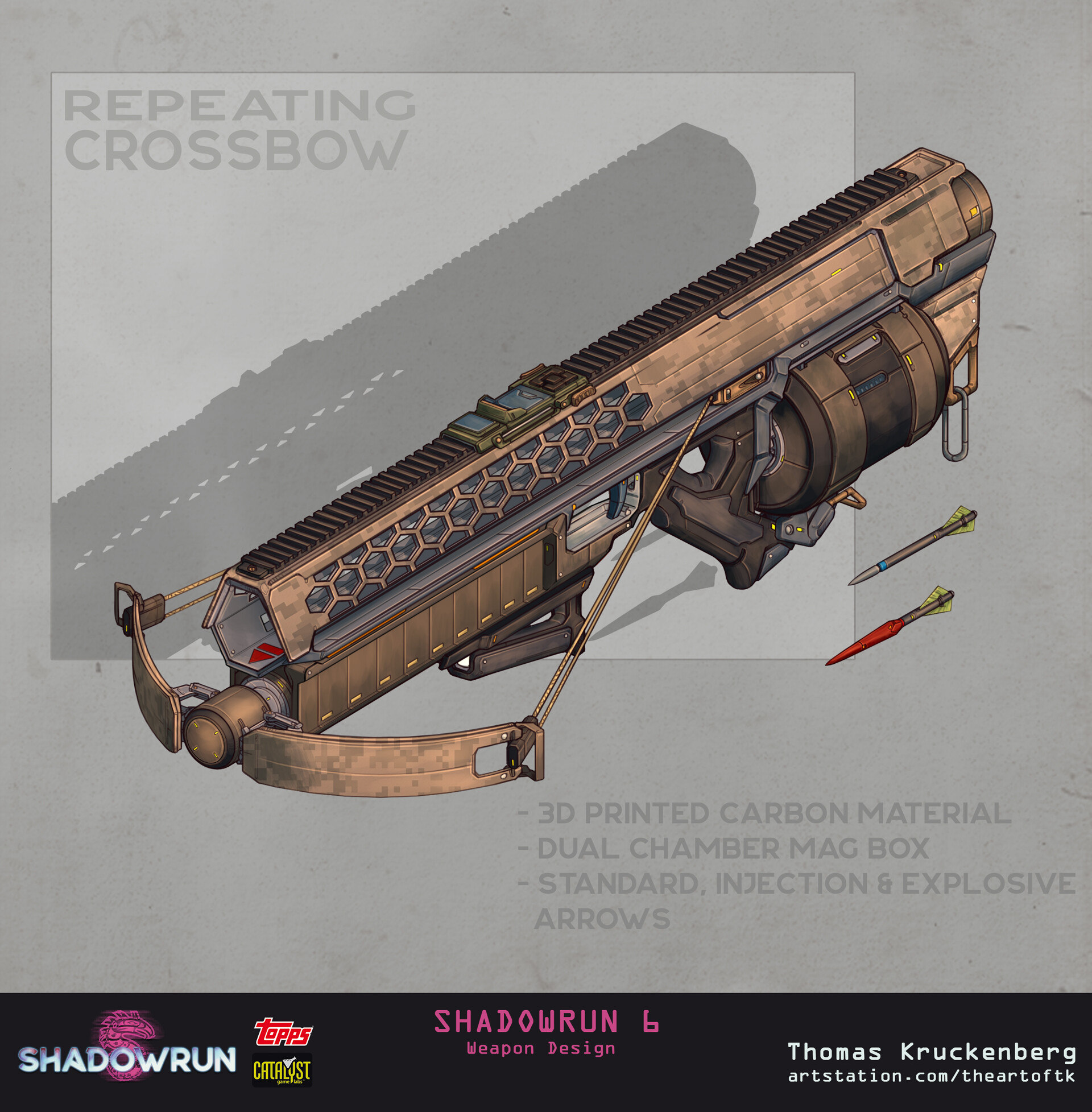 Thomas tk kruckenberg crossbow weapon design for shadowrun 6 pen