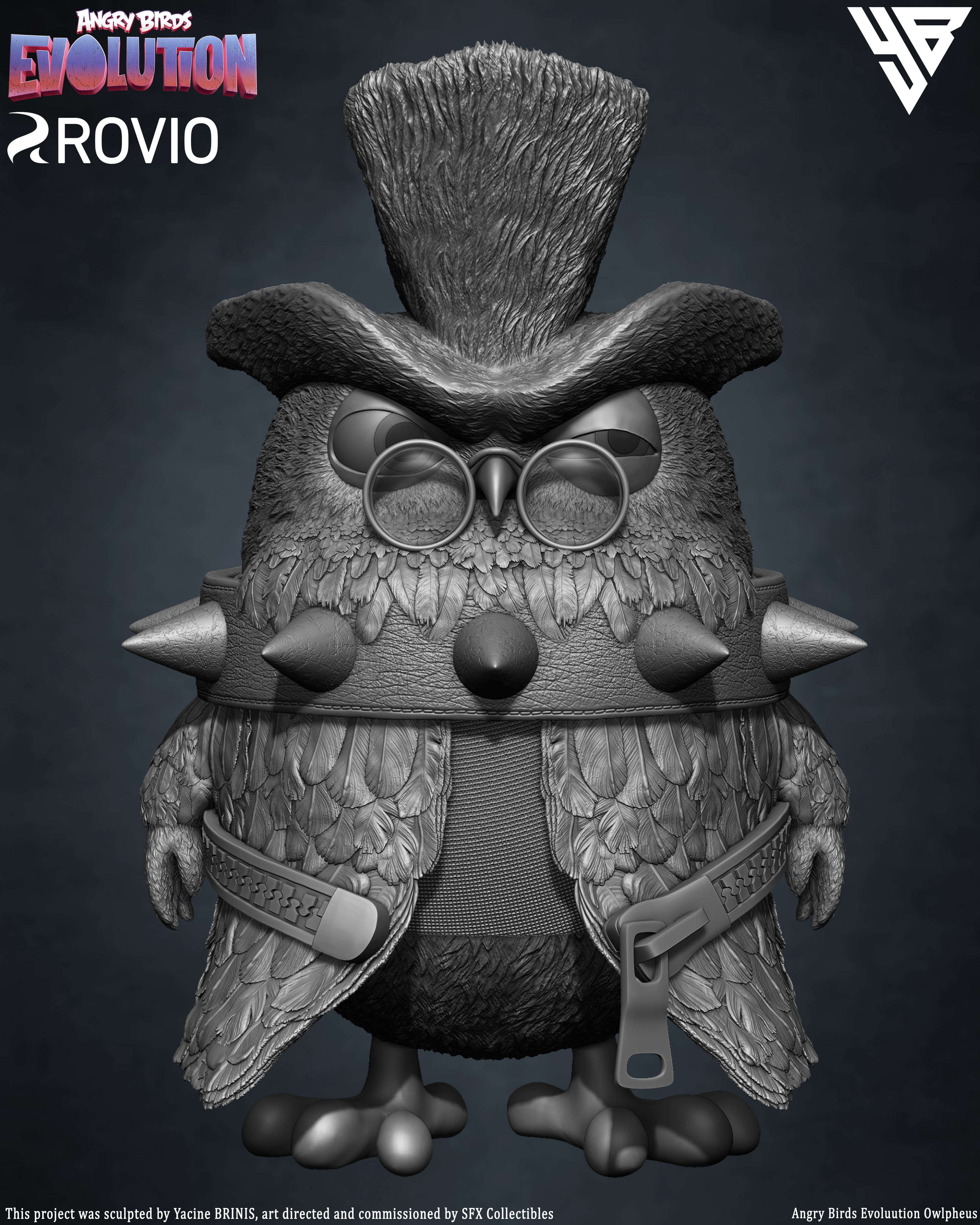 Owlpheus Angry Birds Evolution Rovio Entertainment sculpted by Yacine BRINIS 001
