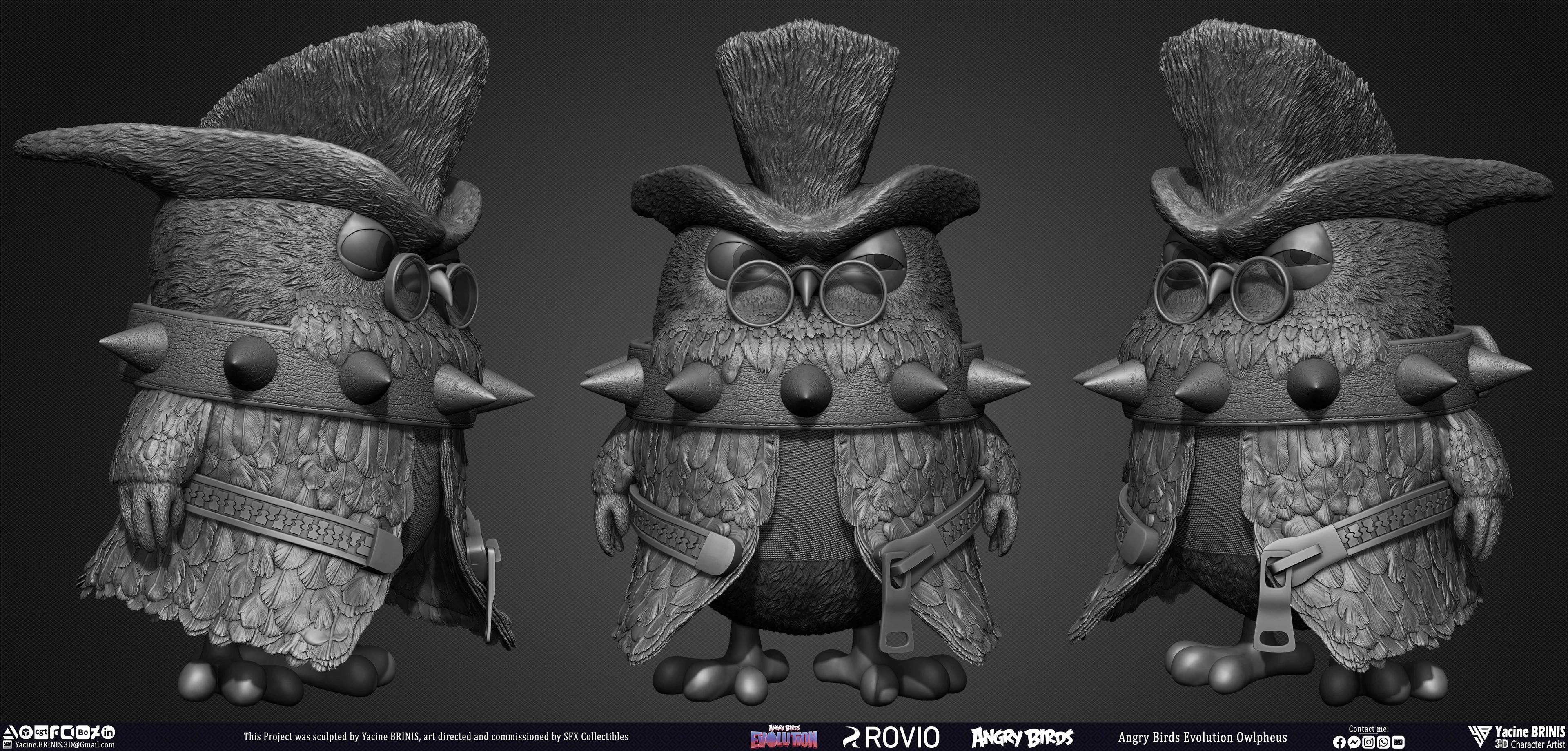 Owlpheus Angry Birds Evolution Rovio Entertainment sculpted by Yacine BRINIS 004