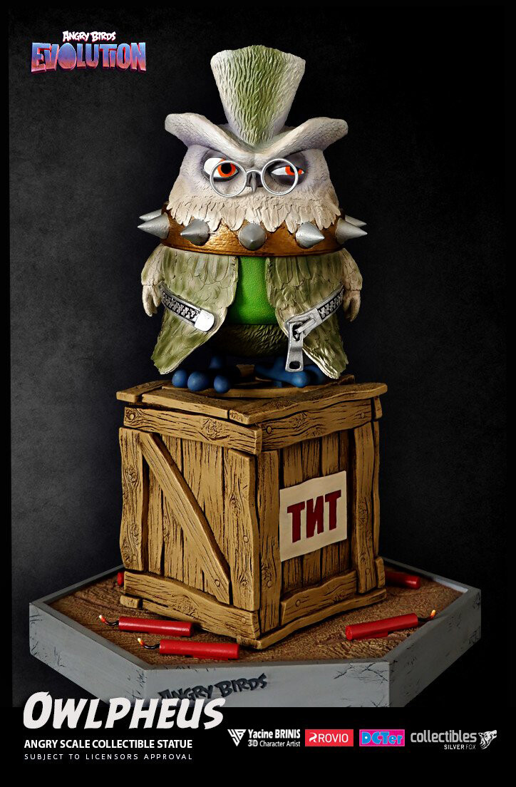 Owlpheus Angry Birds Evolution Rovio Entertainment sculpted by Yacine BRINIS 018 Printed by SFX Collectibles