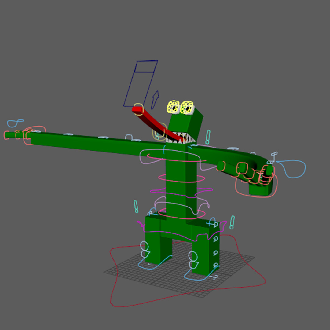 ArtStation - Rainbow Friends: Purple, Green and Orange Model and Rig for  ZAMination Short