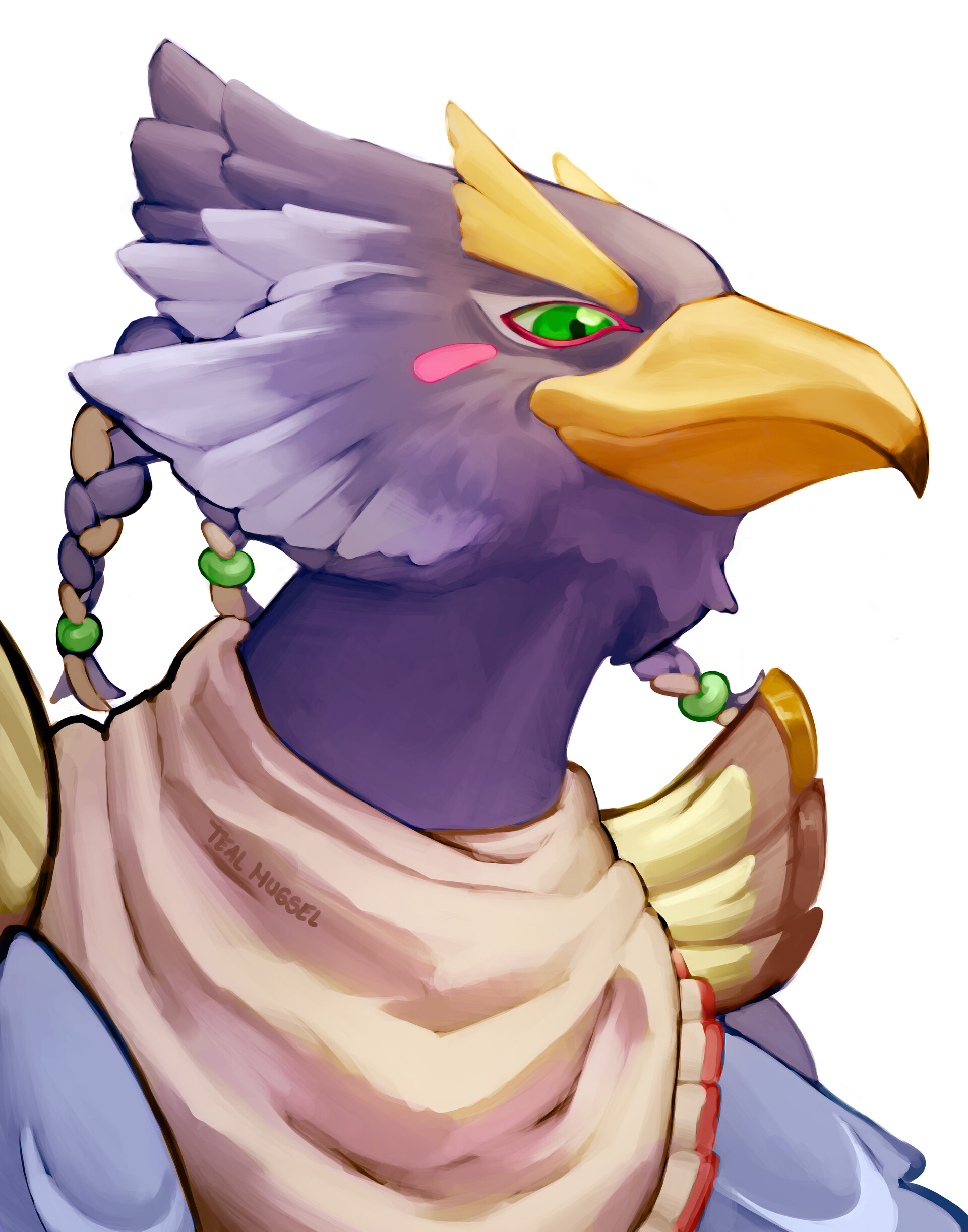 ArtStation Rito Champion, Revali Fanart BOTW