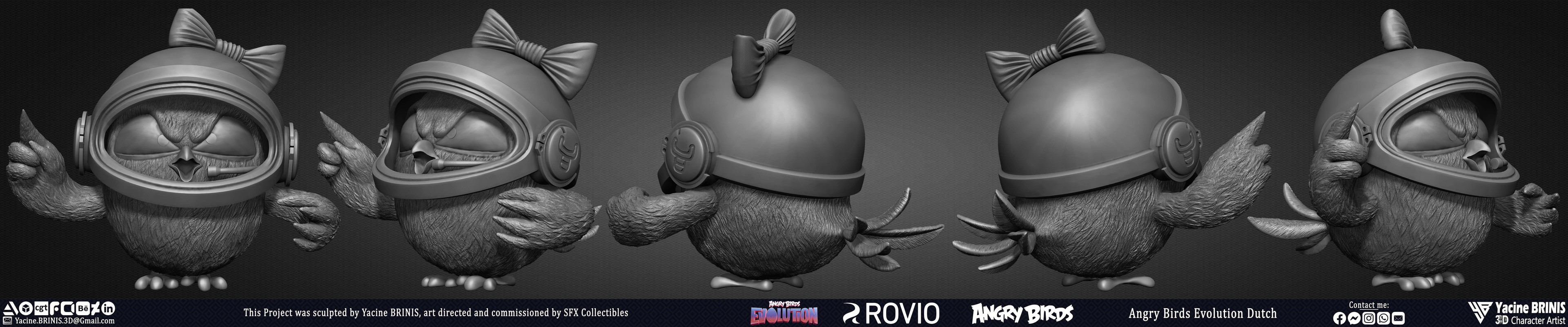 Dutch and Charlotte Angry Birds Evolution Rovio Entertainment Sculpted by Yacine BRINIS 005