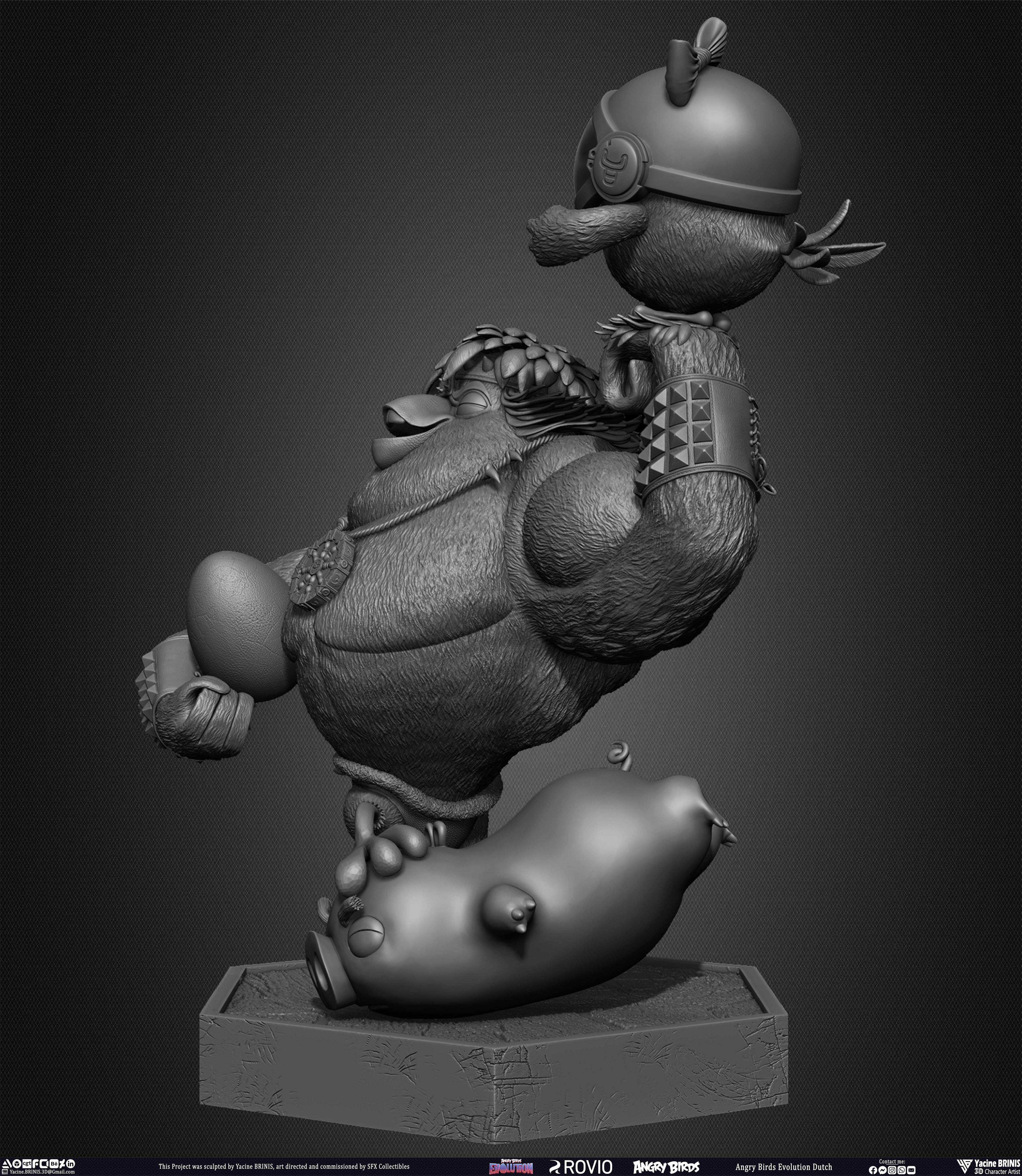 Dutch and Charlotte Angry Birds Evolution Rovio Entertainment Sculpted by Yacine BRINIS 010