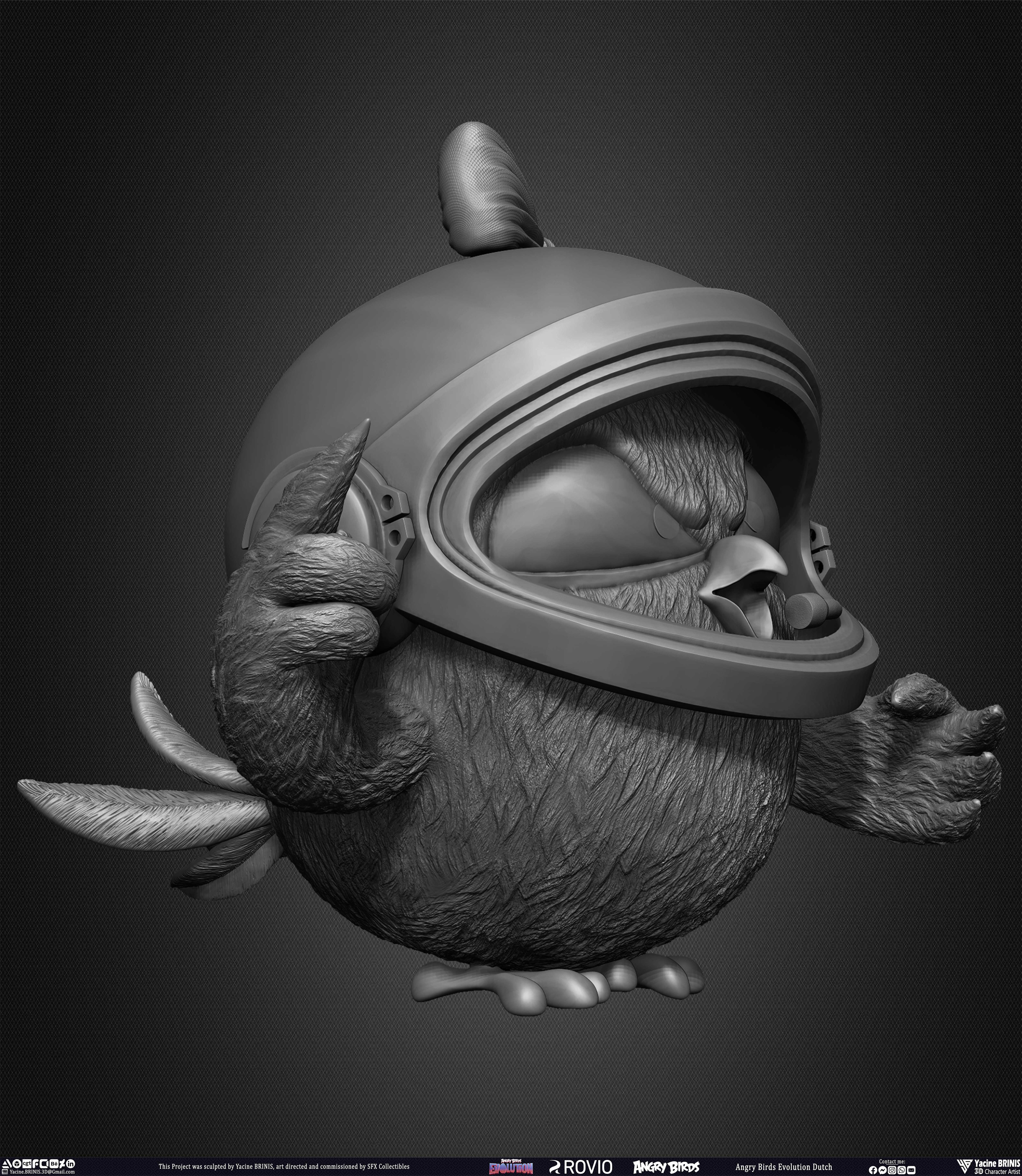Dutch and Charlotte Angry Birds Evolution Rovio Entertainment Sculpted by Yacine BRINIS 012