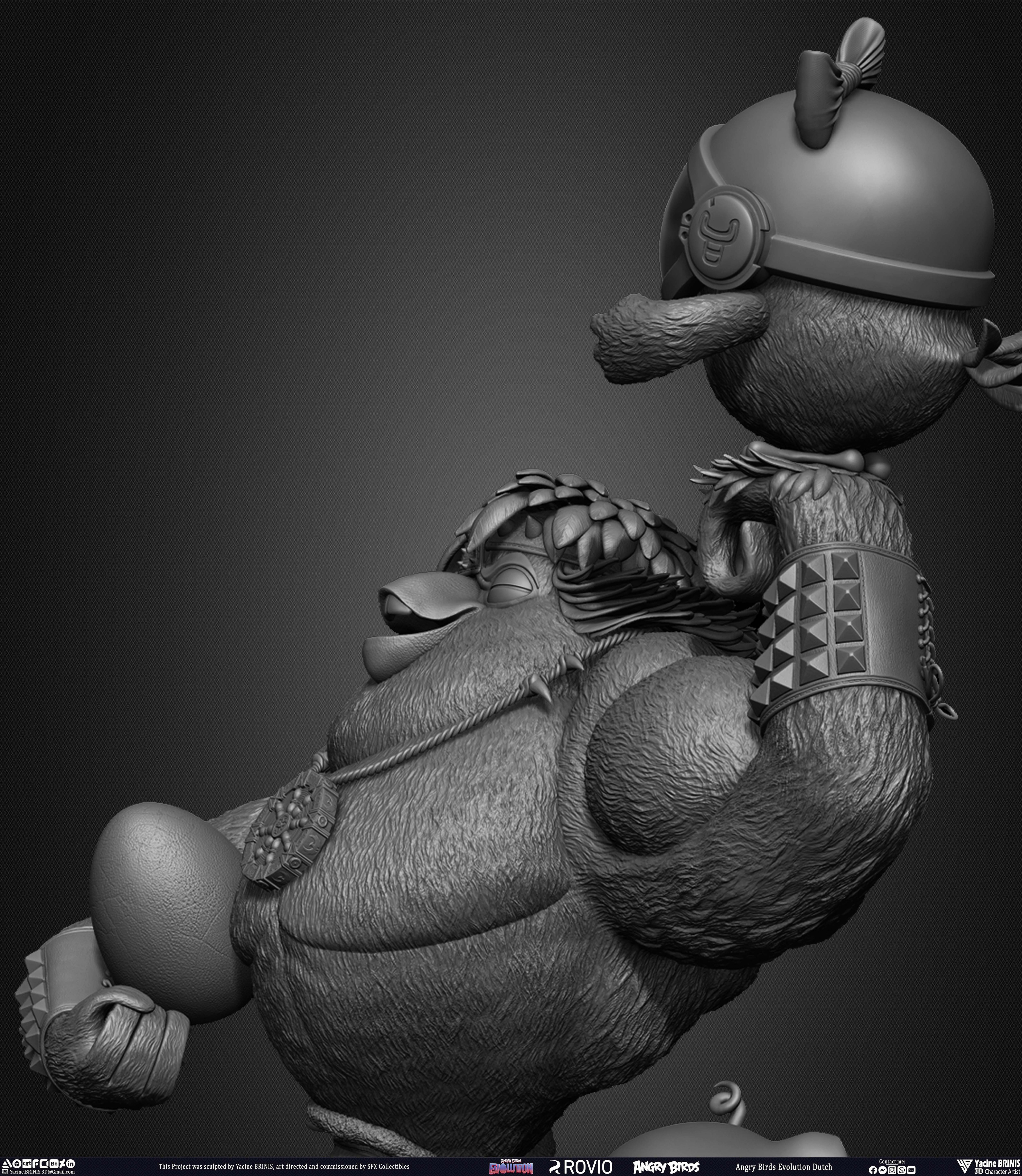 Dutch and Charlotte Angry Birds Evolution Rovio Entertainment Sculpted by Yacine BRINIS 014