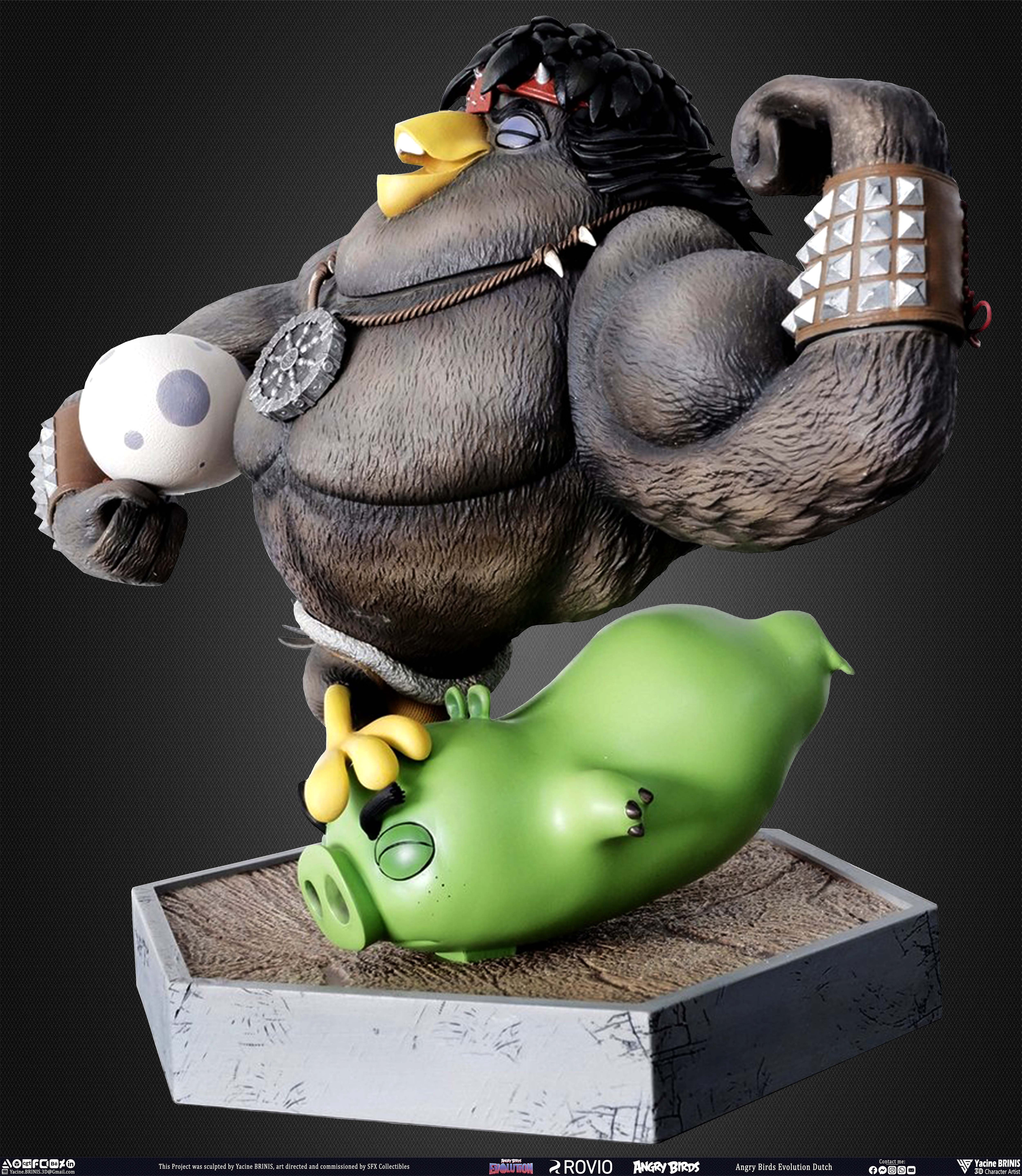 Dutch and Charlotte Angry Birds Evolution Rovio Entertainment Sculpted by Yacine BRINIS Printed by SFX Collectibles 01