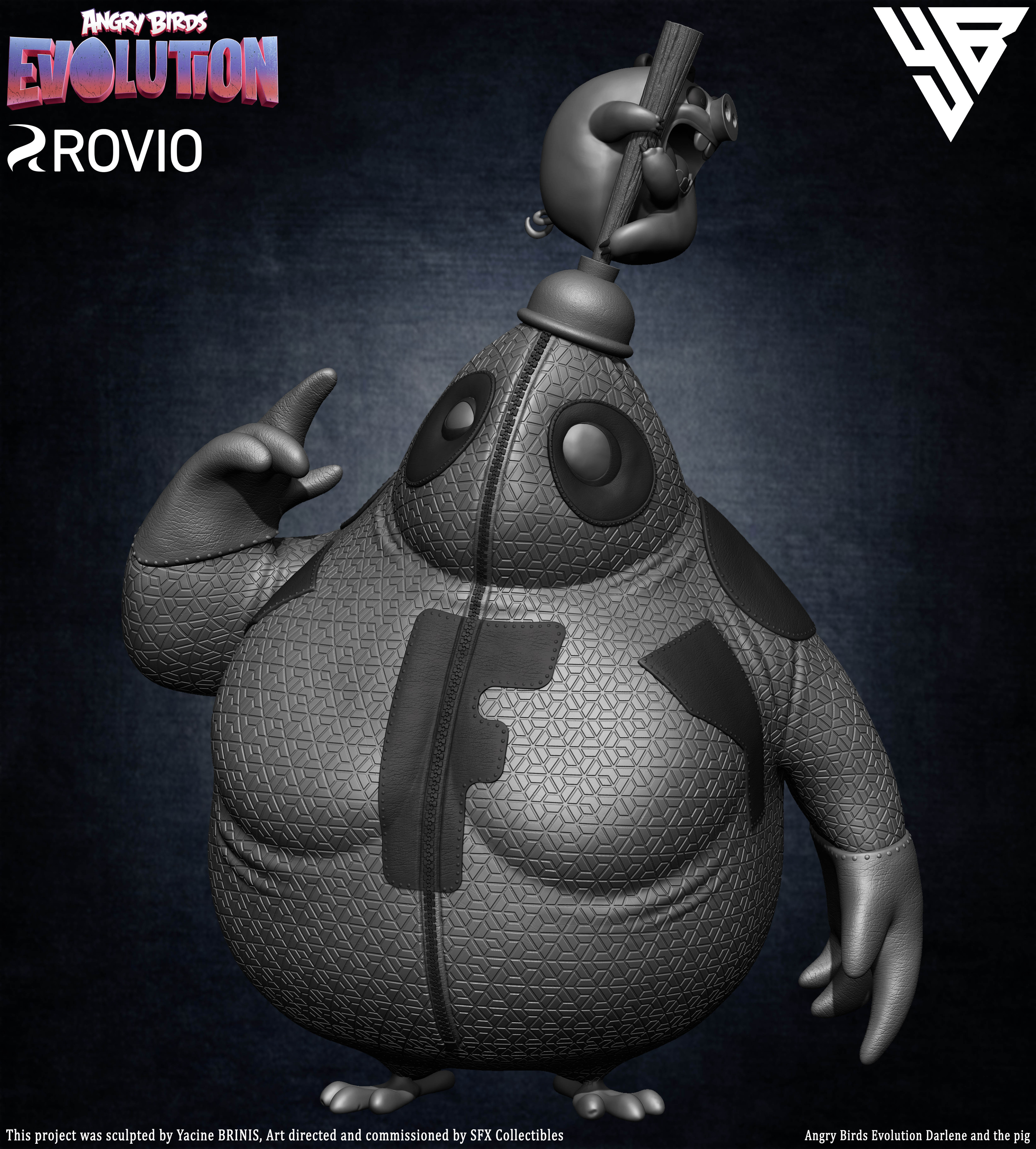 Darlene Angry Birds Evolution Rovio Entertainment Sculpted by Yacine BRINIS 001