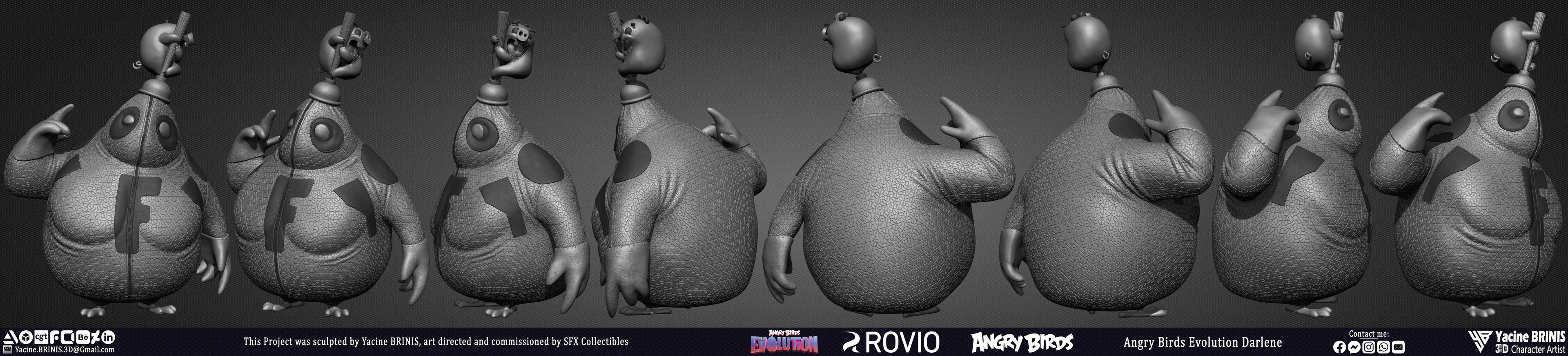 Darlene Angry Birds Evolution Rovio Entertainment Sculpted by Yacine BRINIS 007