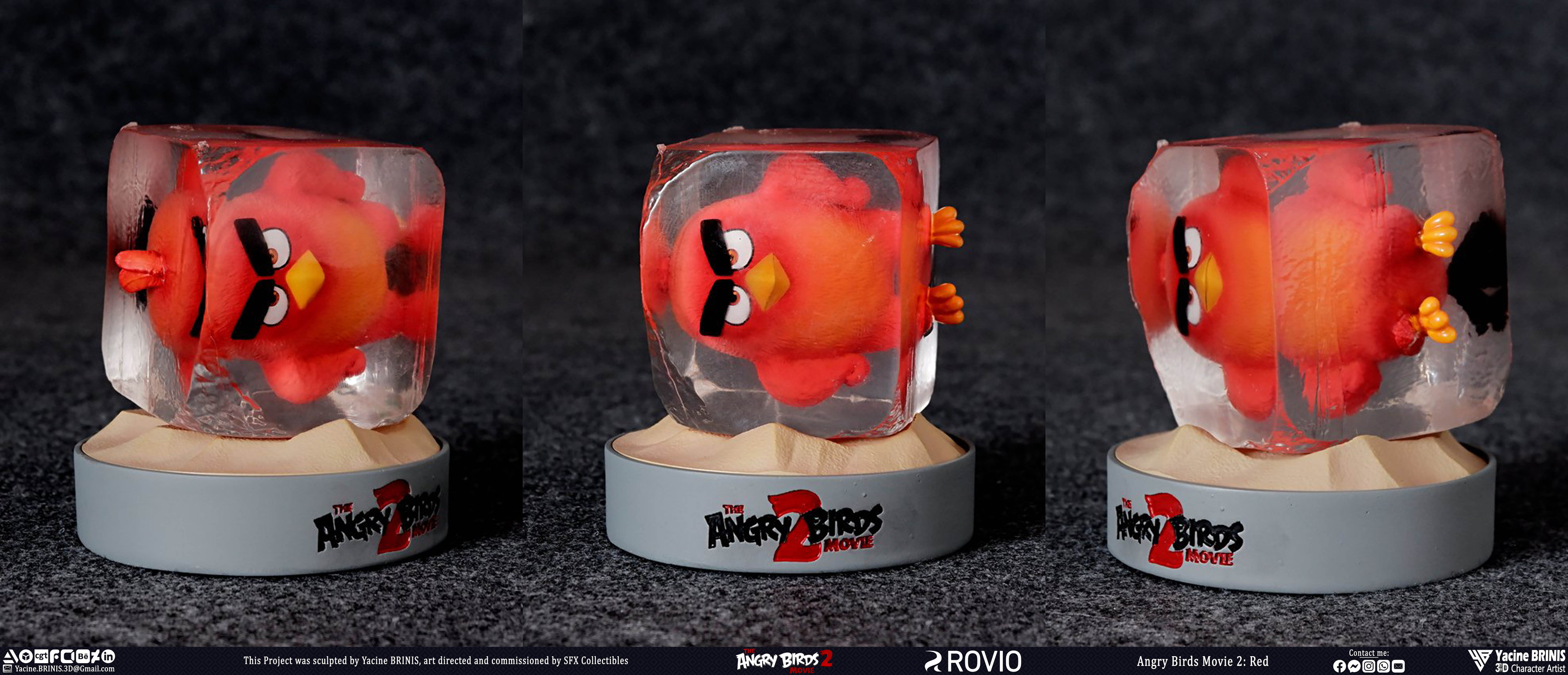 Angry Birds Movie 2 Rovio Entertainment Sculpted by Yacine BRINIS 004 Red Printed by SFX Collectibles