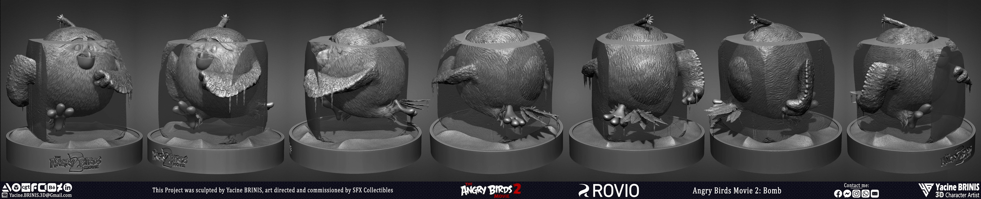 Angry Birds Movie 2 Rovio Entertainment Sculpted by Yacine BRINIS 013 Bomb