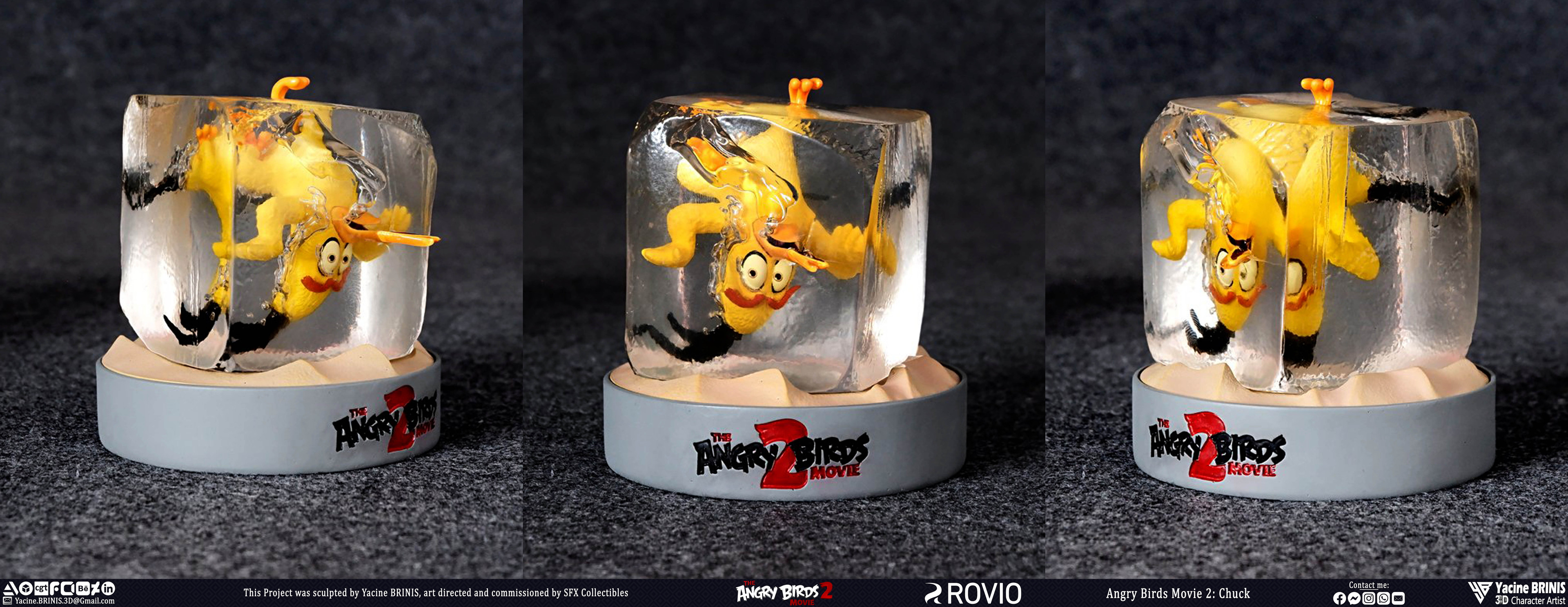 Angry Birds Movie 2 Rovio Entertainment Sculpted by Yacine BRINIS 021 Chuck Printed by SFX Collectibles