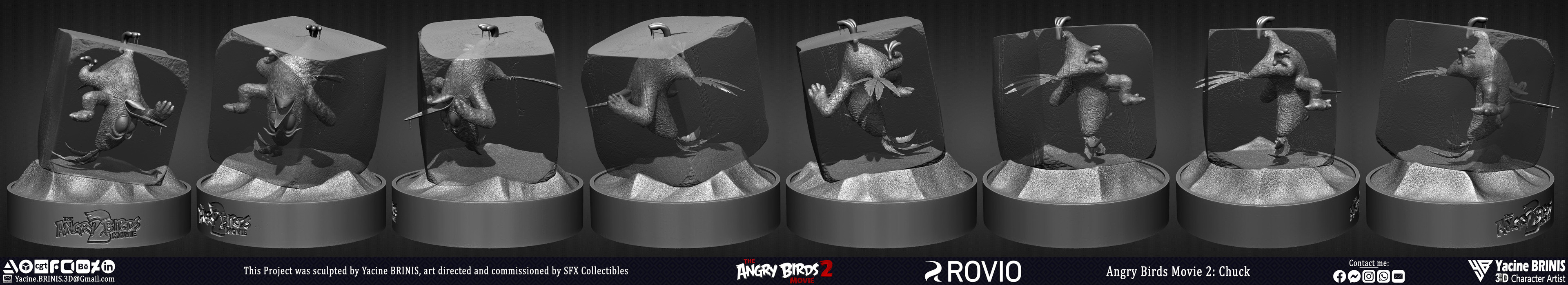 Angry Birds Movie 2 Rovio Entertainment Sculpted by Yacine BRINIS 022 Chuck
